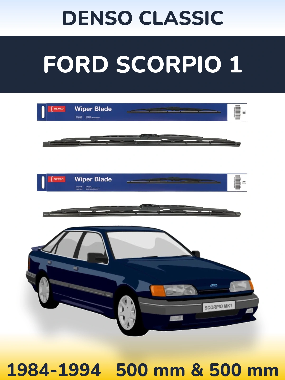 Torkarblad Denso Classic för Ford Scorpio 1
