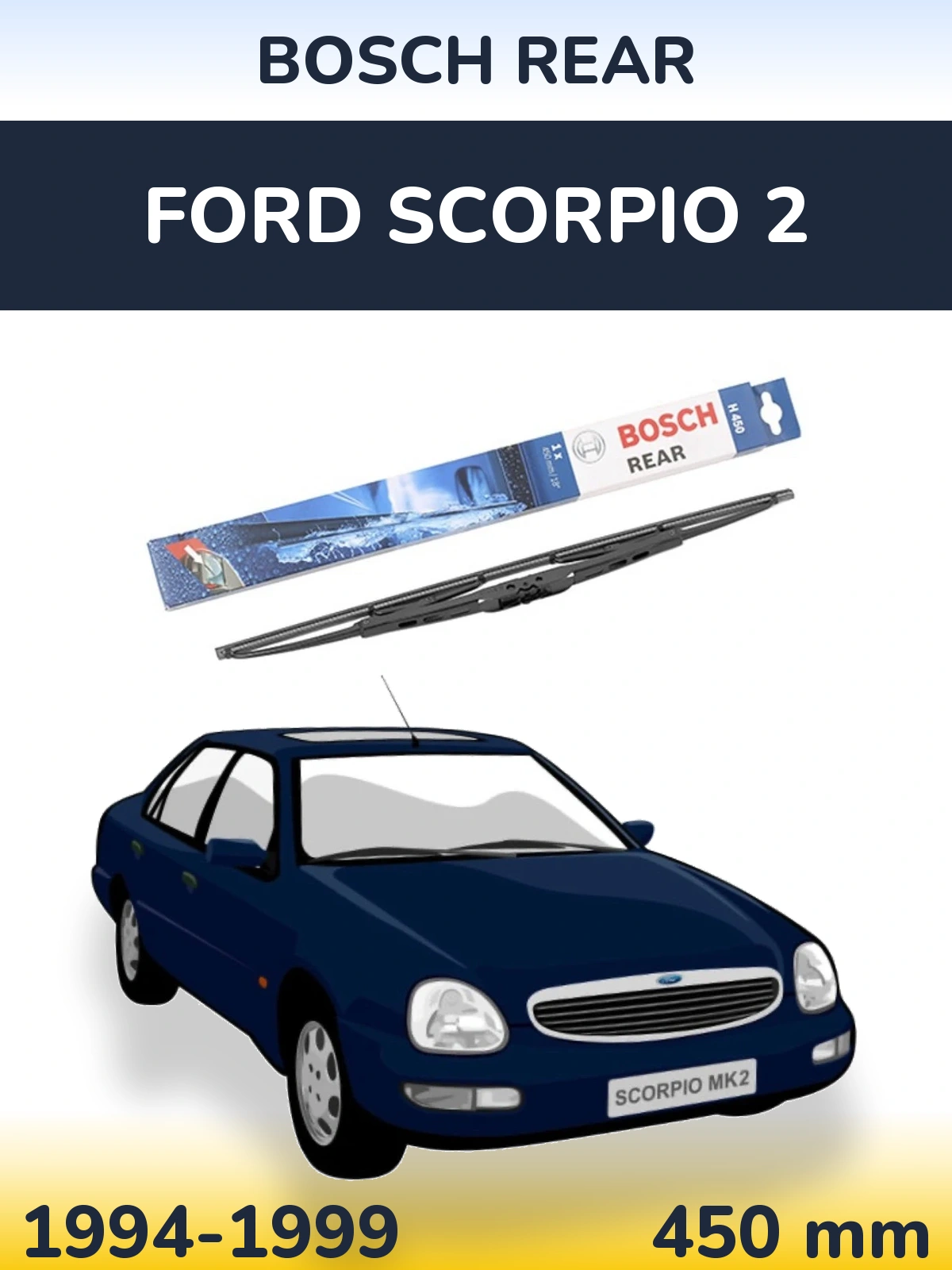 Torkarblad BOSCH Rear för Ford Scorpio 2