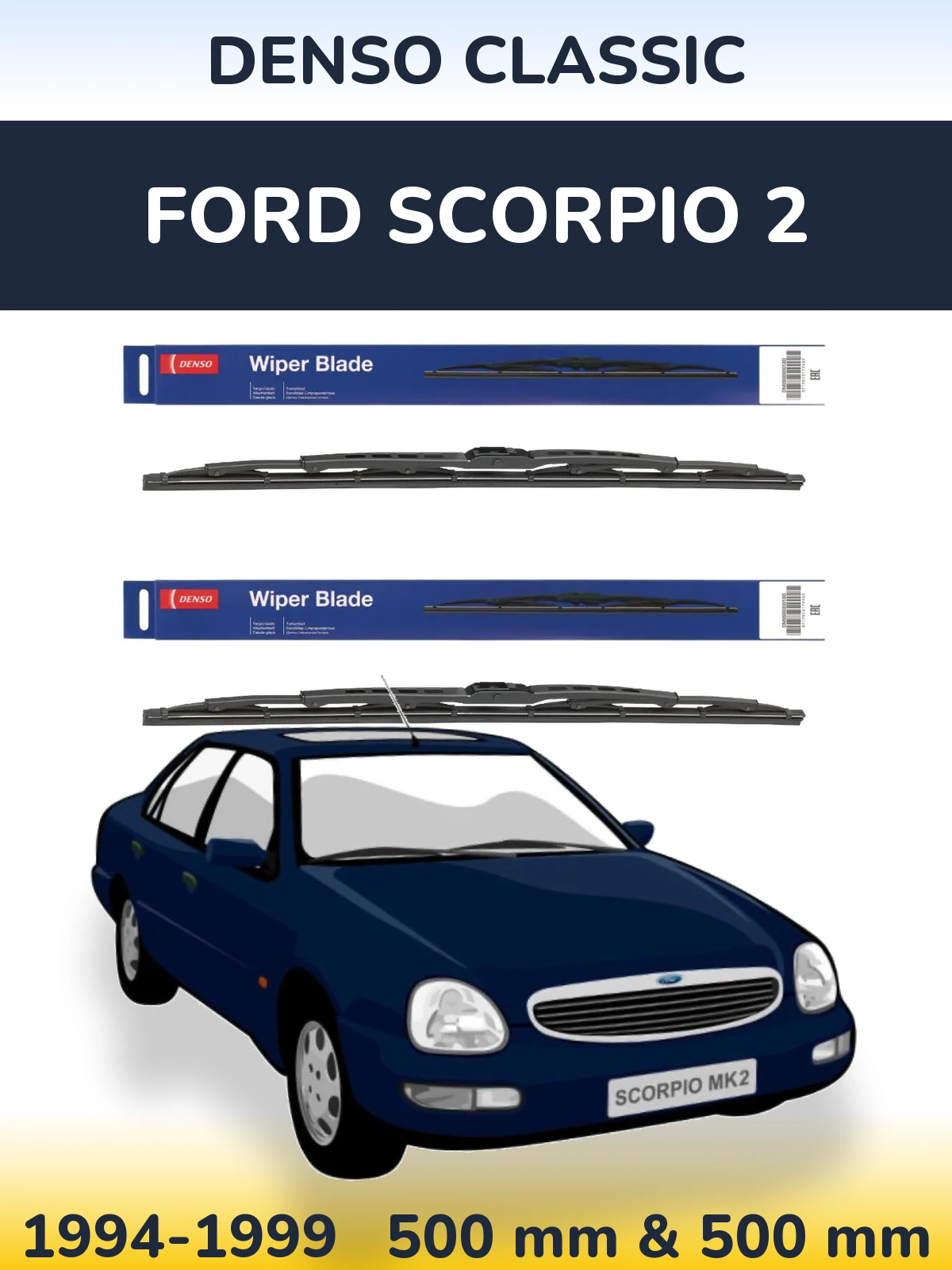 Torkarblad Denso Classic för Ford Scorpio 2