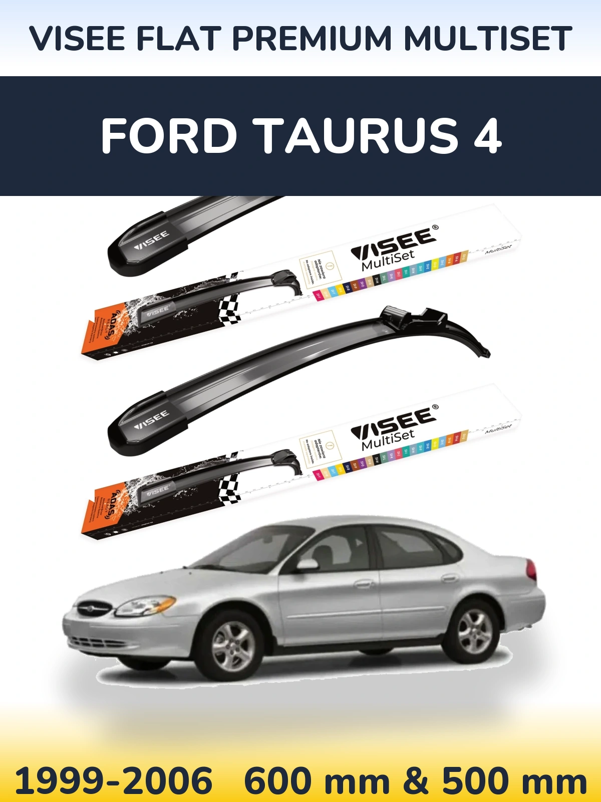 Torkarblad VISEE FLAT PREMIUM MultiSet för Ford Taurus 4