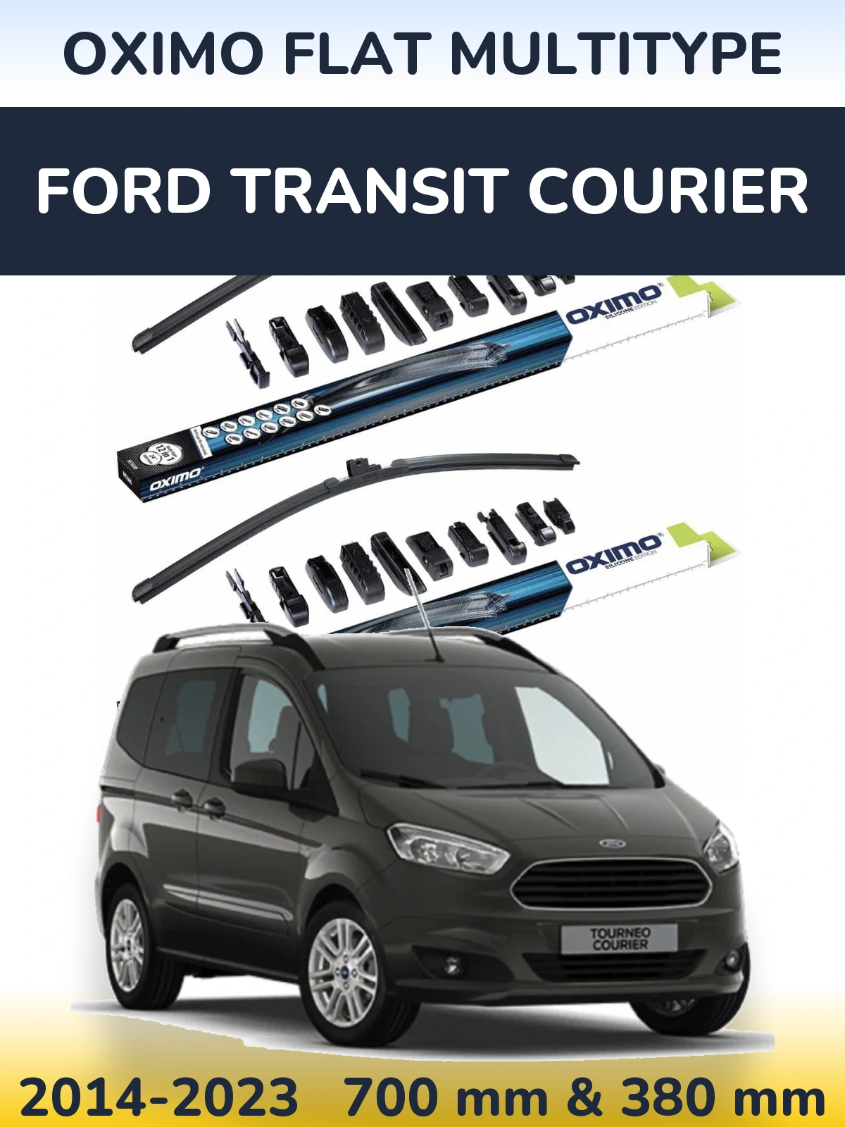 Torkarblad Oximo Flat MultiType för Ford Transit Courier