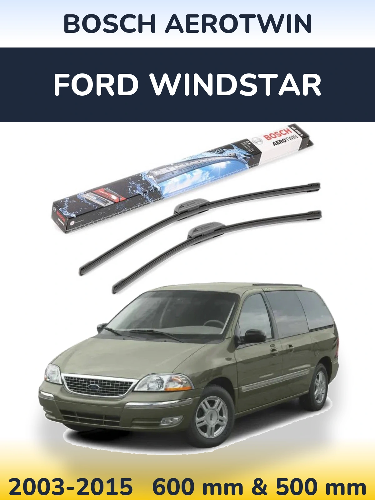 Torkarblad BOSCH AeroTwin för Ford Windstar