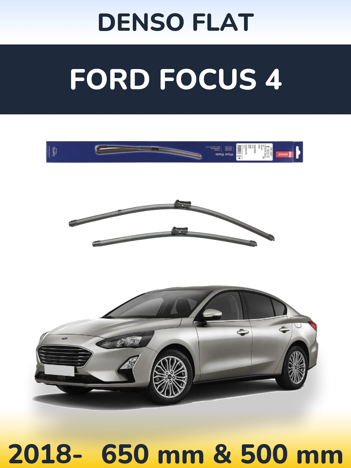 Torkarblad Denso Flat för Ford Focus 4