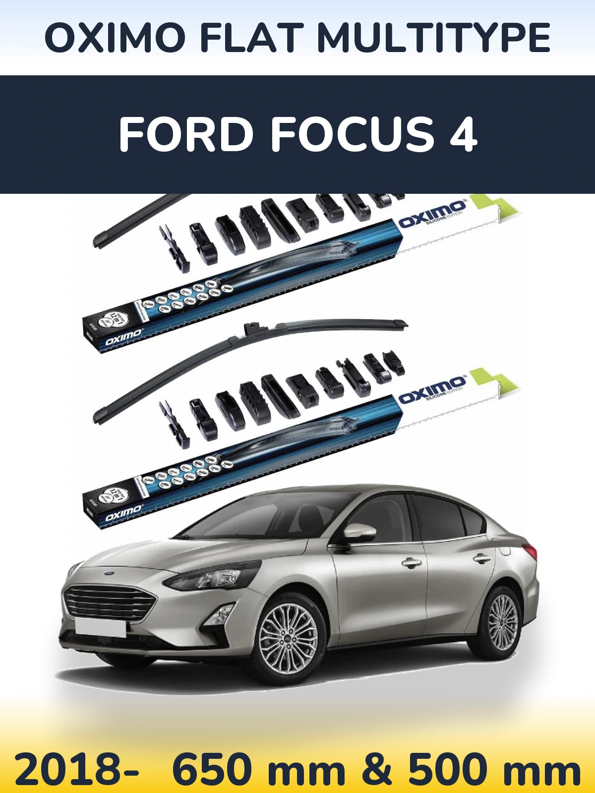 Torkarblad Oximo Flat MultiType för Ford Focus 4