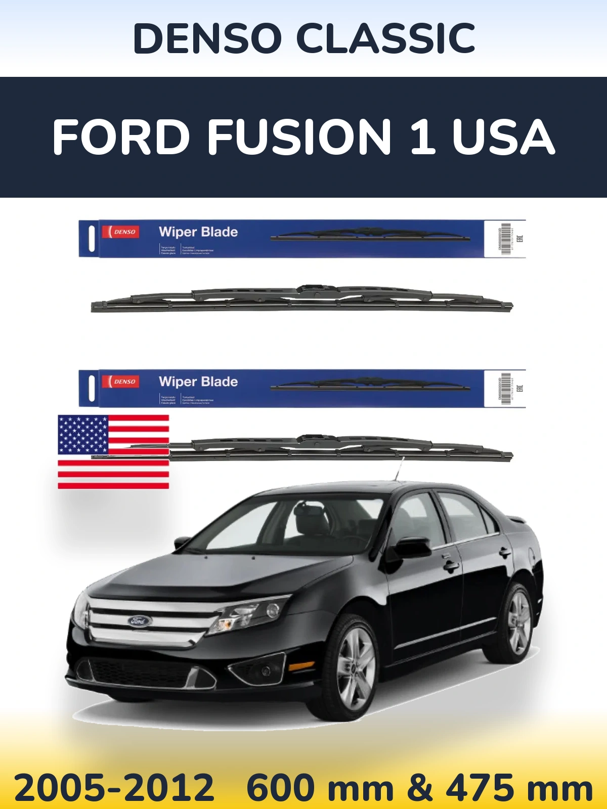 Torkarblad Denso Classic för Ford Fusion 1 USA