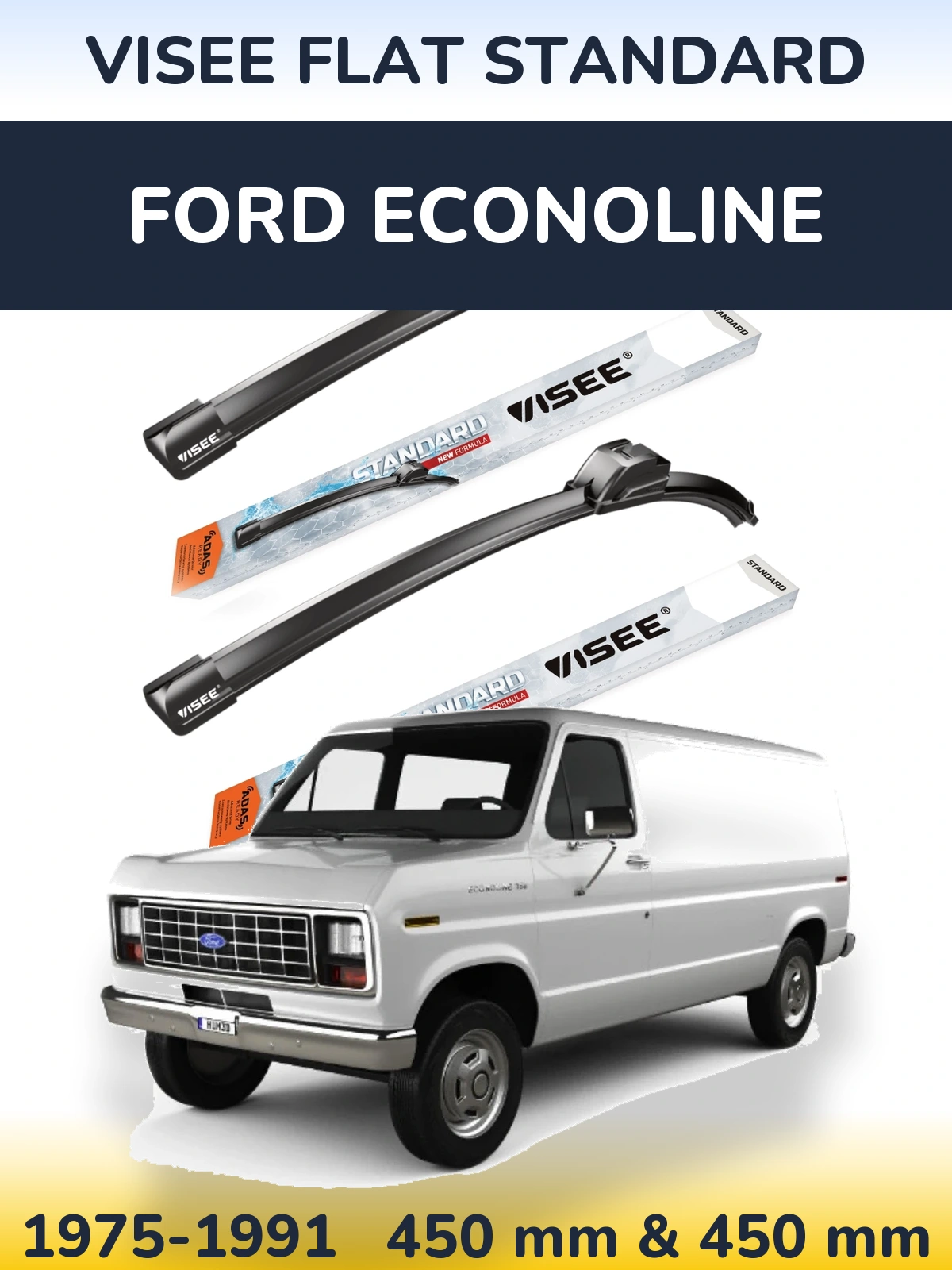Torkarblad VISEE FLAT STANDARD för Ford Econoline