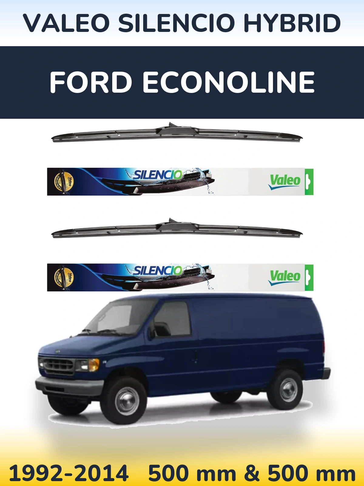 Torkarblad Valeo Silencio Hybrid för Ford Econoline