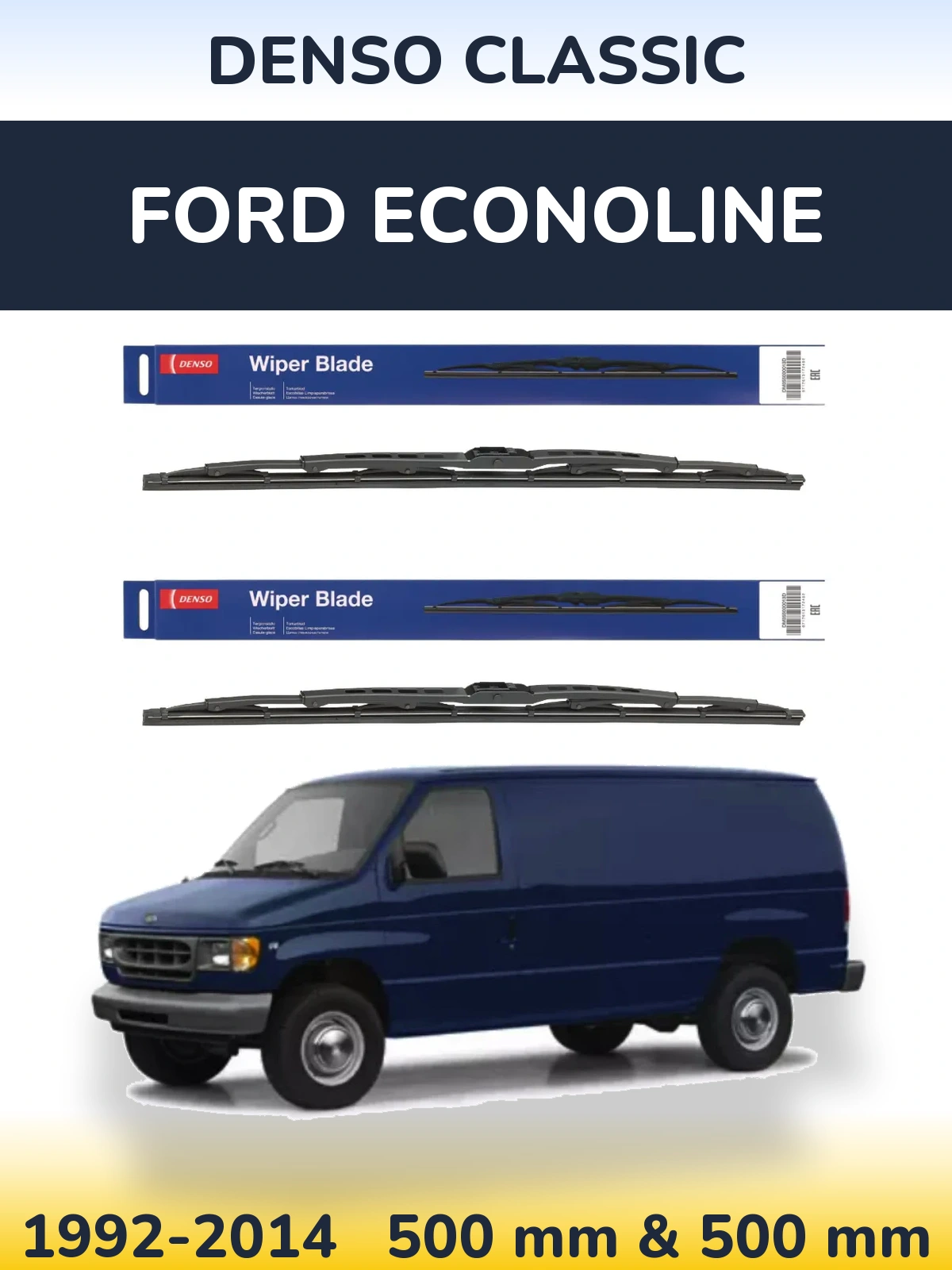 Torkarblad Denso Classic för Ford Econoline