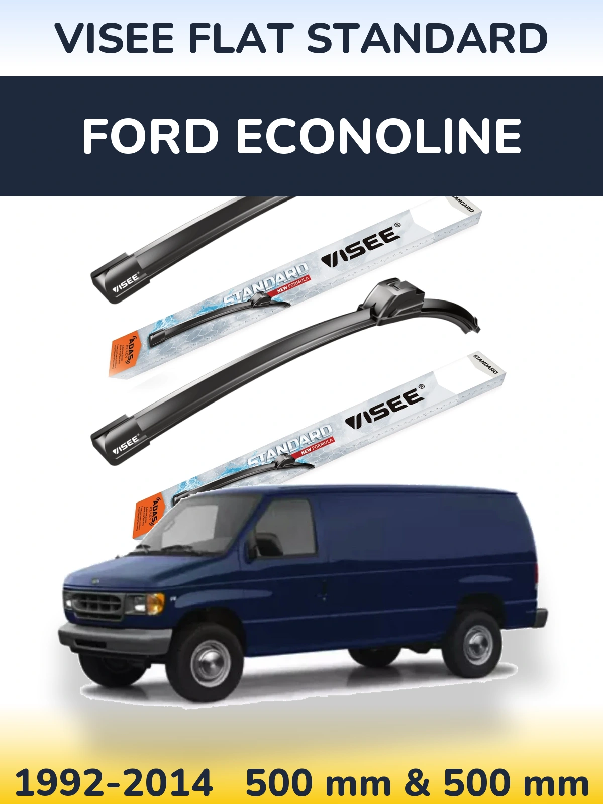 Torkarblad VISEE FLAT STANDARD för Ford Econoline