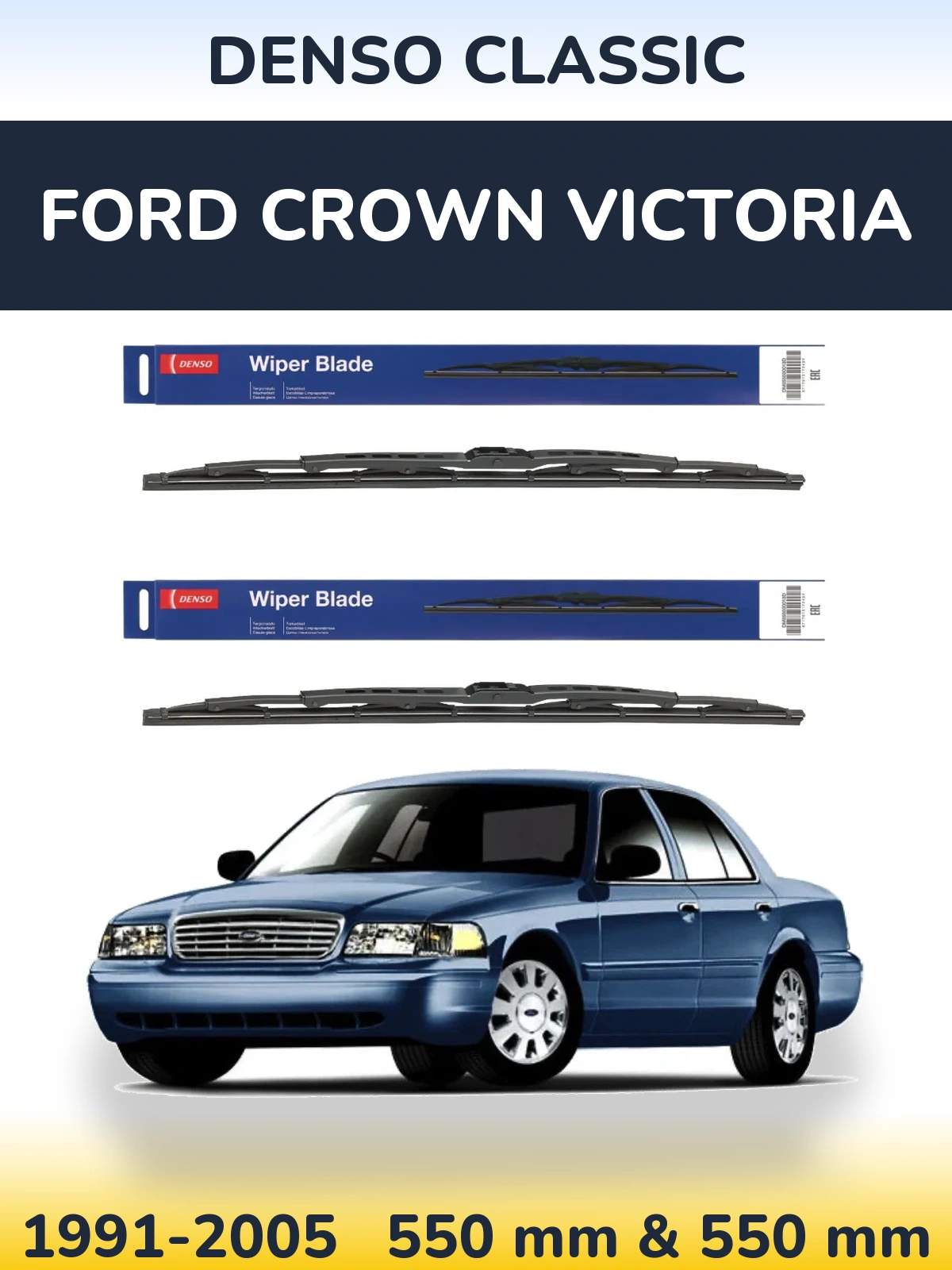 Torkarblad Denso Classic för Ford Crown Victoria