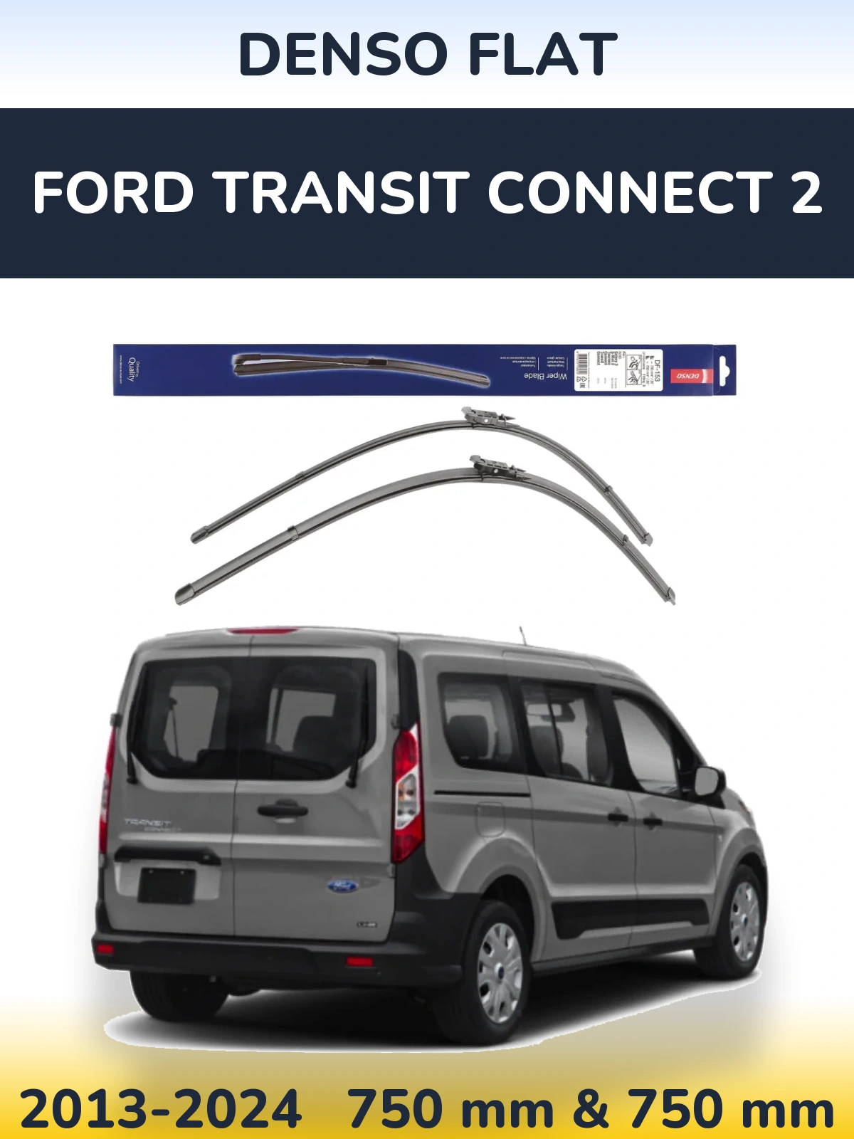 Torkarblad Denso Flat för Ford Transit Connect 2