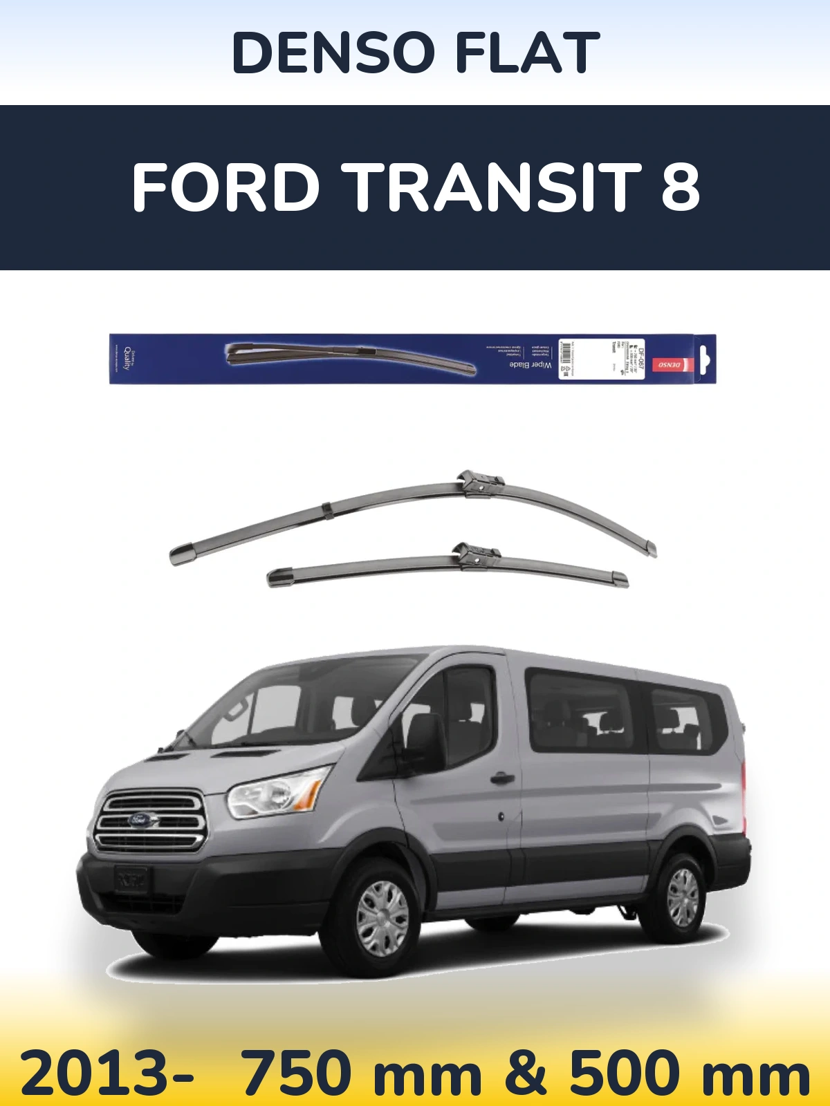 Torkarblad Denso Flat för Ford Transit 8