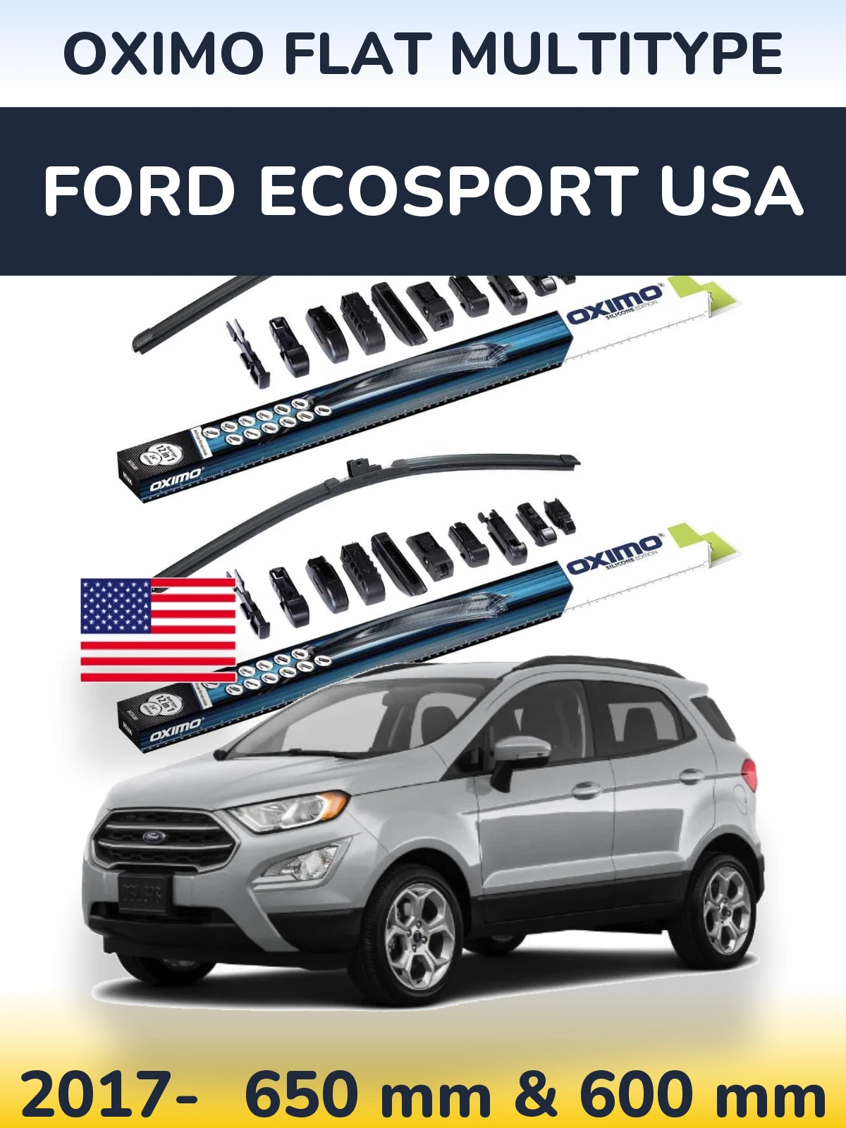 Torkarblad Oximo Flat MultiType för Ford EcoSport USA