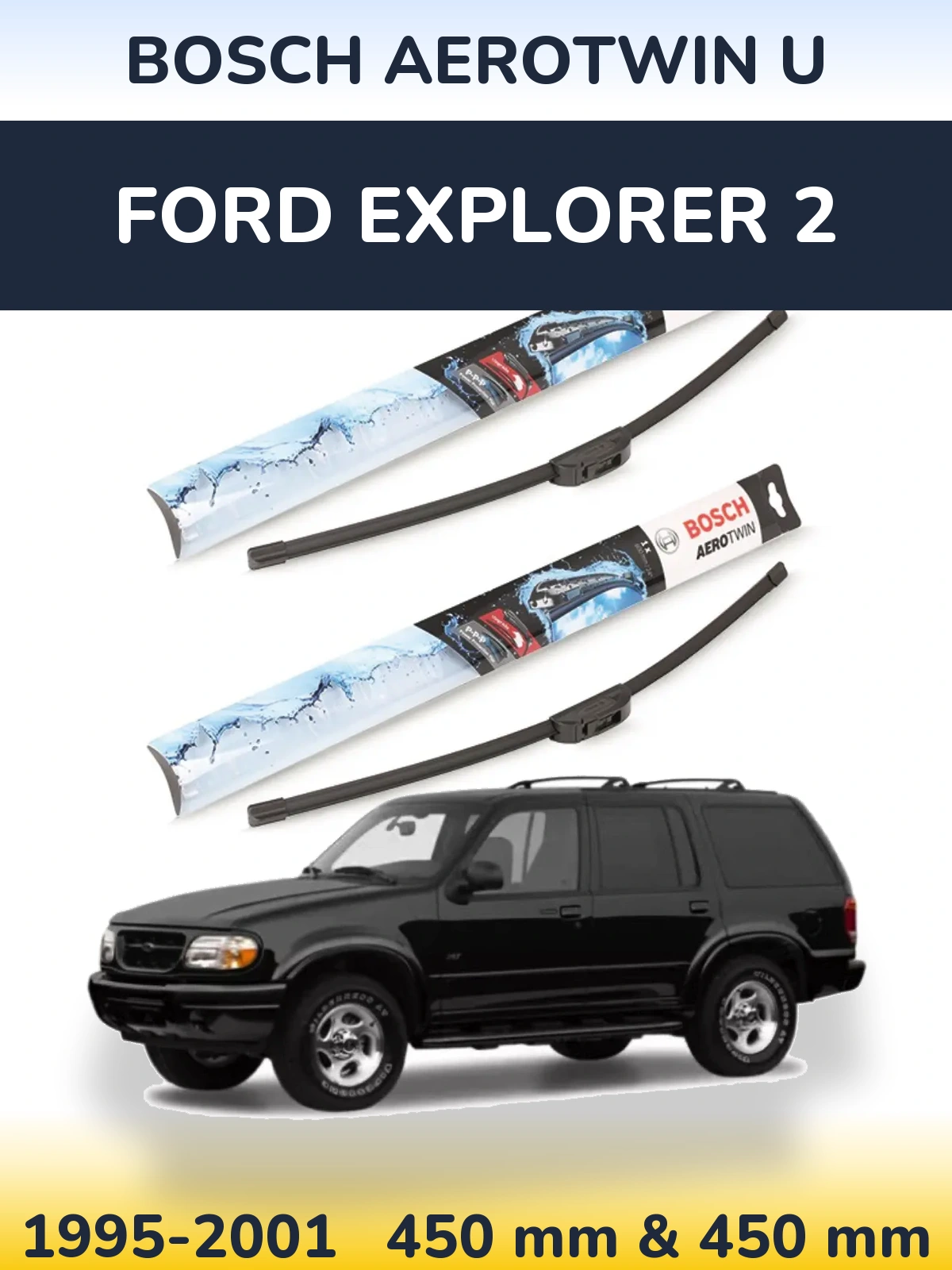 Torkarblad BOSCH AeroTwin U för Ford Explorer 2