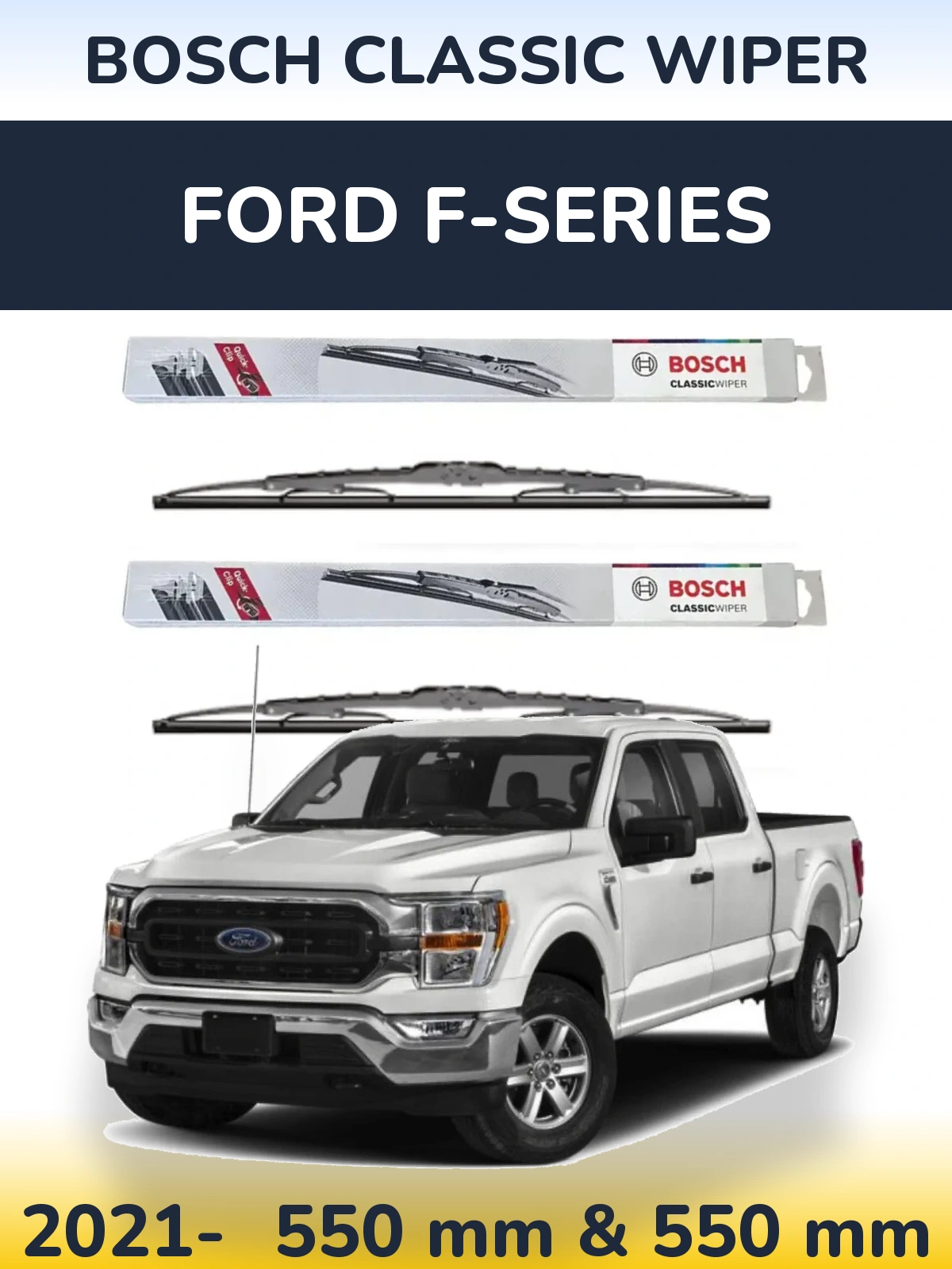 Torkarblad BOSCH Classic Wiper för Ford F-series