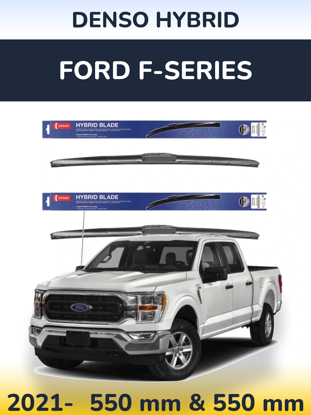 Torkarblad Denso Hybrid för Ford F-series