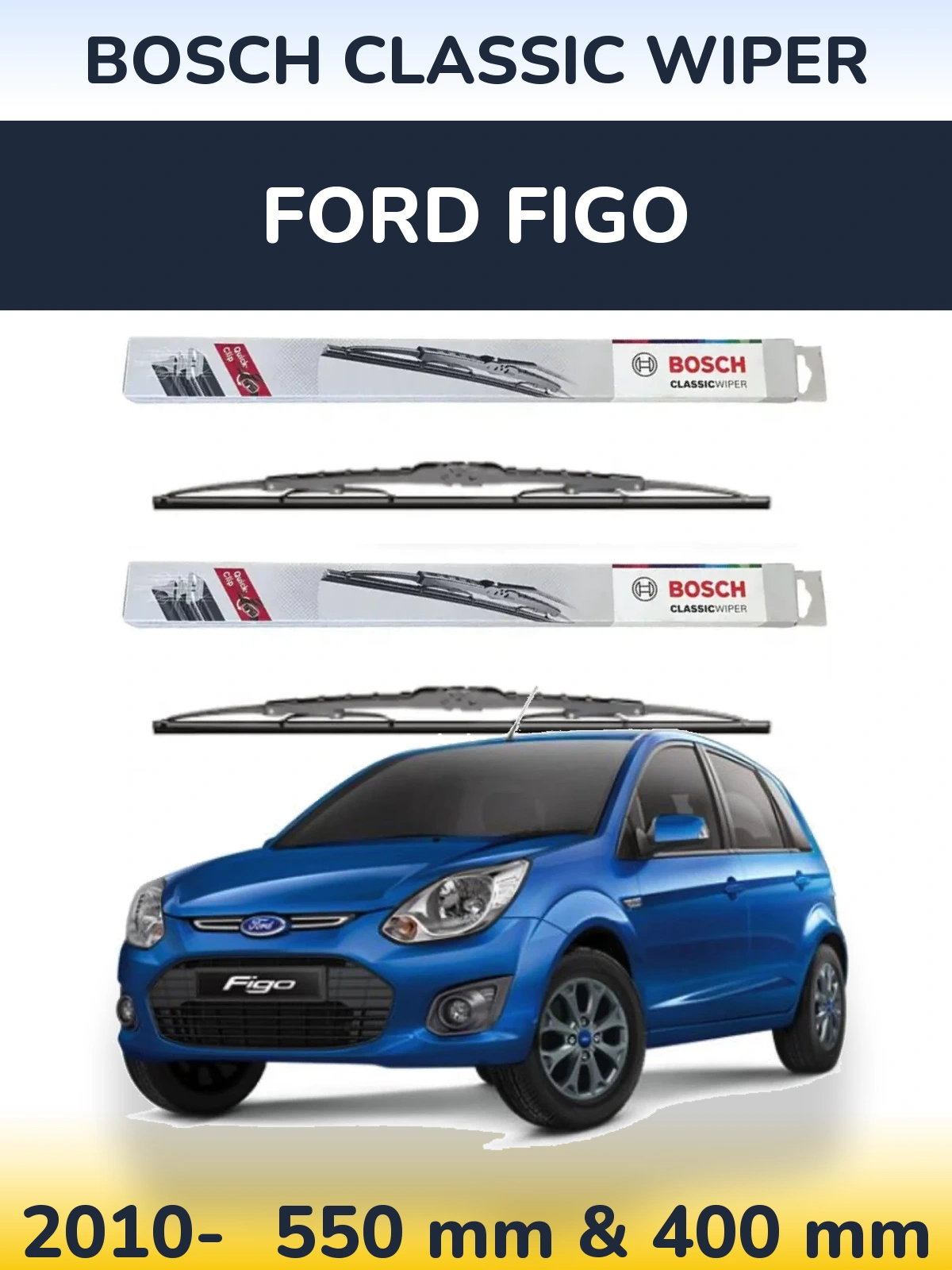 Torkarblad BOSCH Classic Wiper för Ford Figo