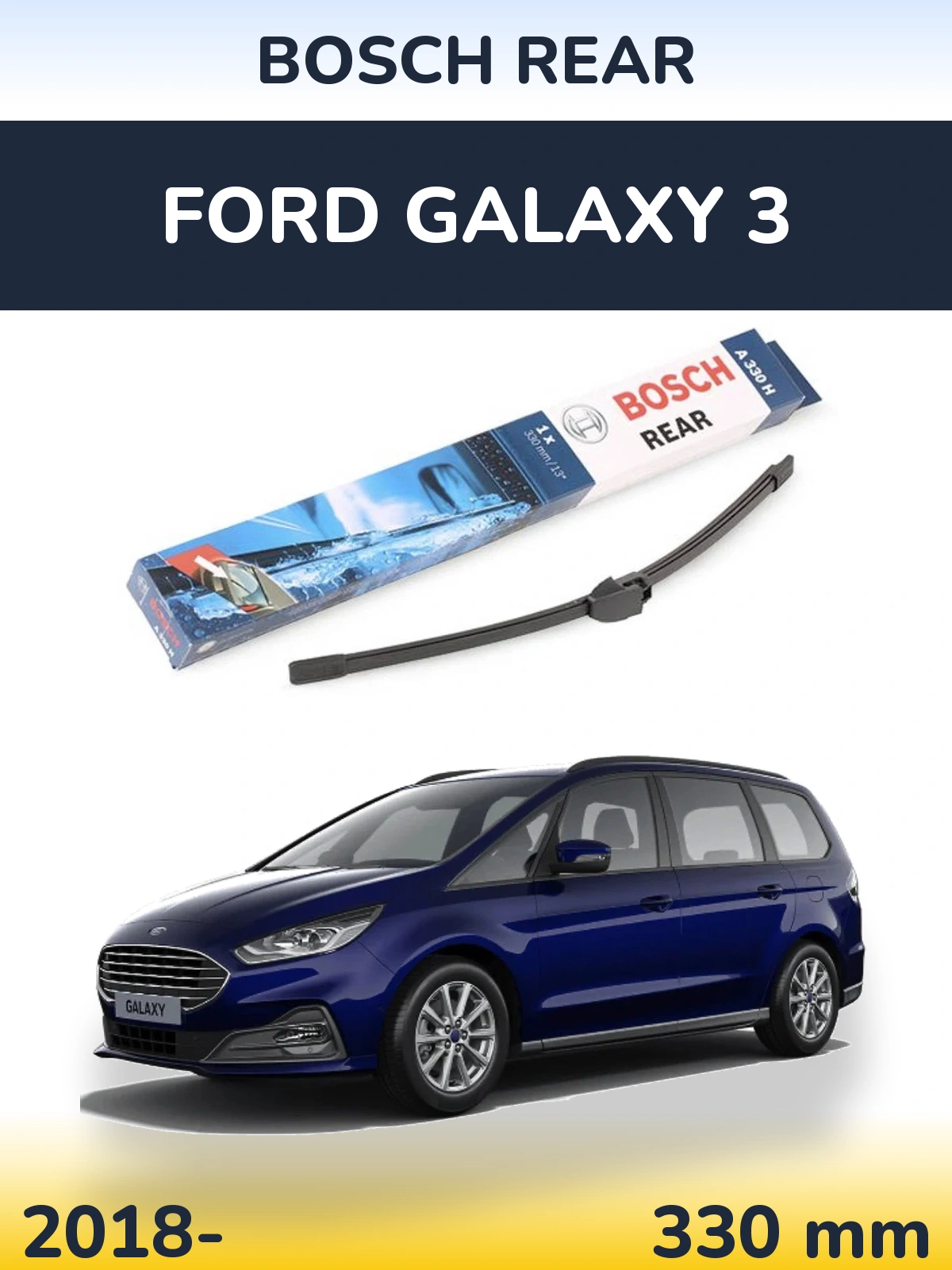Torkarblad BOSCH Rear för Ford Galaxy 3