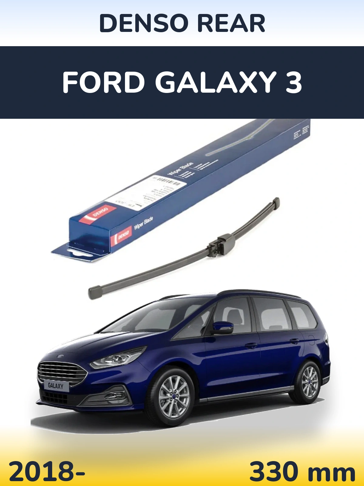 Torkarblad Denso Rear för Ford Galaxy 3