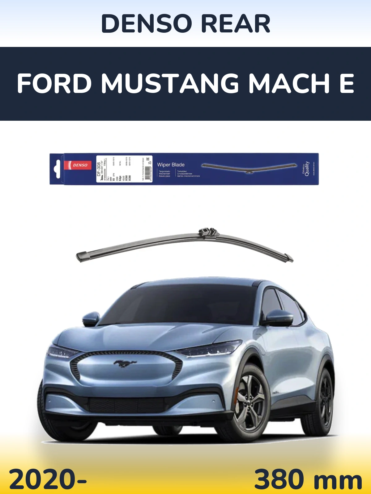 Задний дворник Denso Rear 380 мм для Ford Mustang Mach E 2020-2026