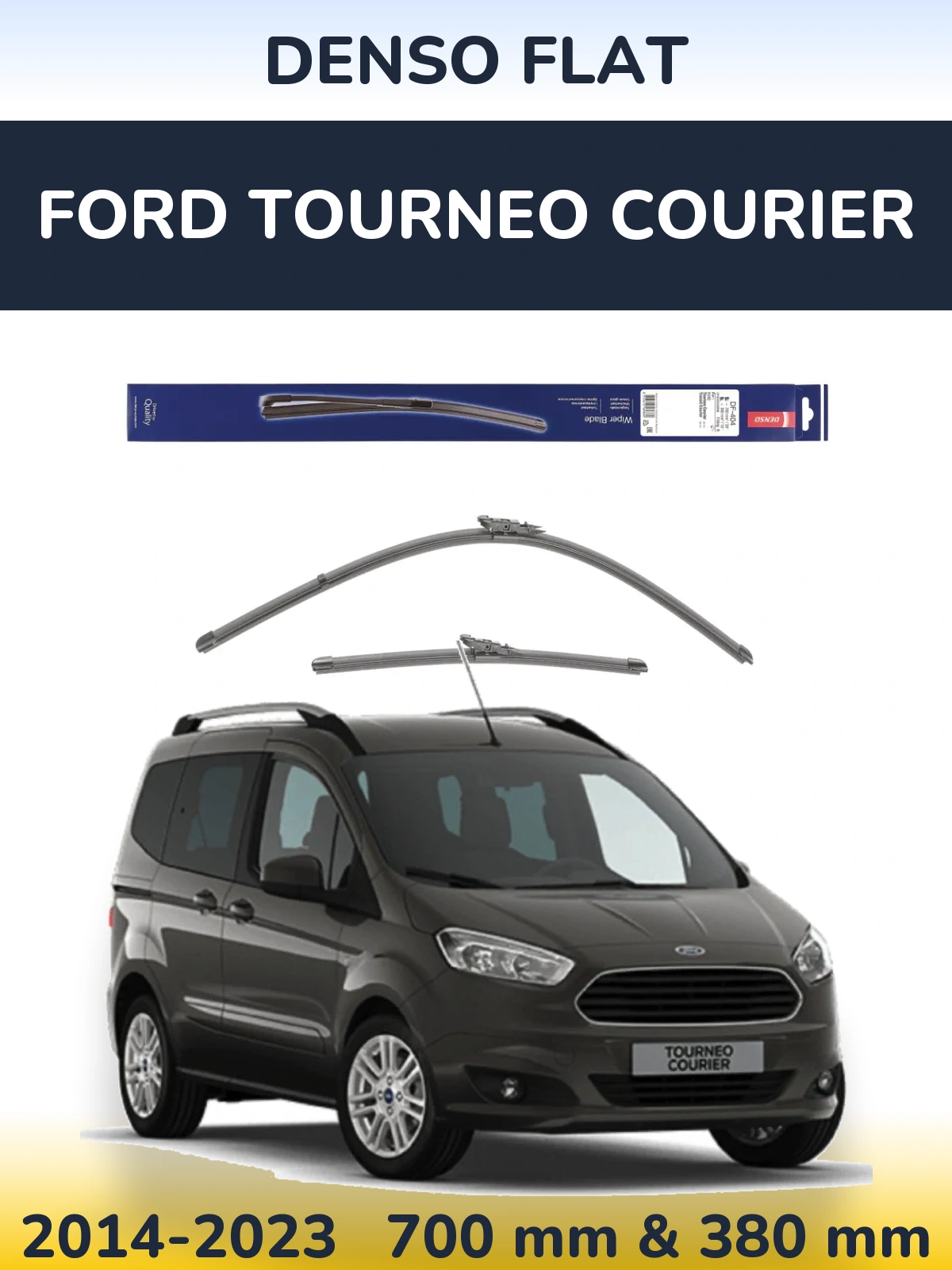 Torkarblad Denso Flat för Ford Tourneo Courier