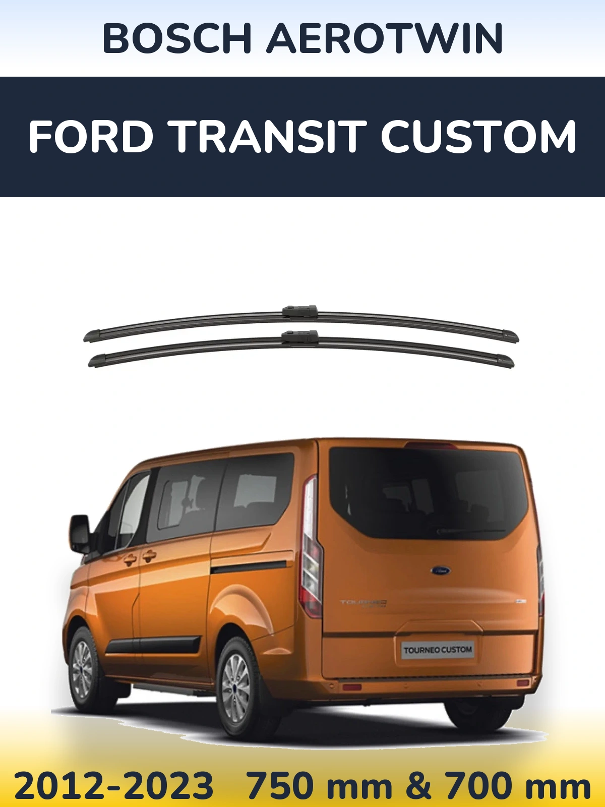 Torkarblad BOSCH AeroTwin för Ford Transit Custom