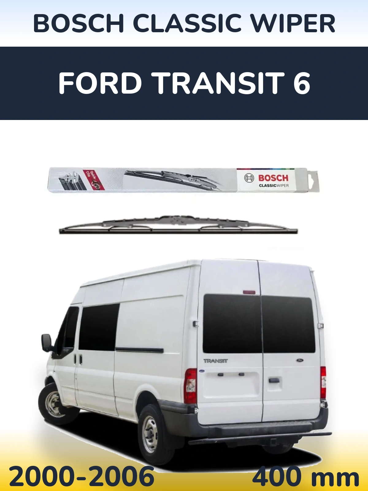 Torkarblad BOSCH Classic Wiper för Ford Transit 6