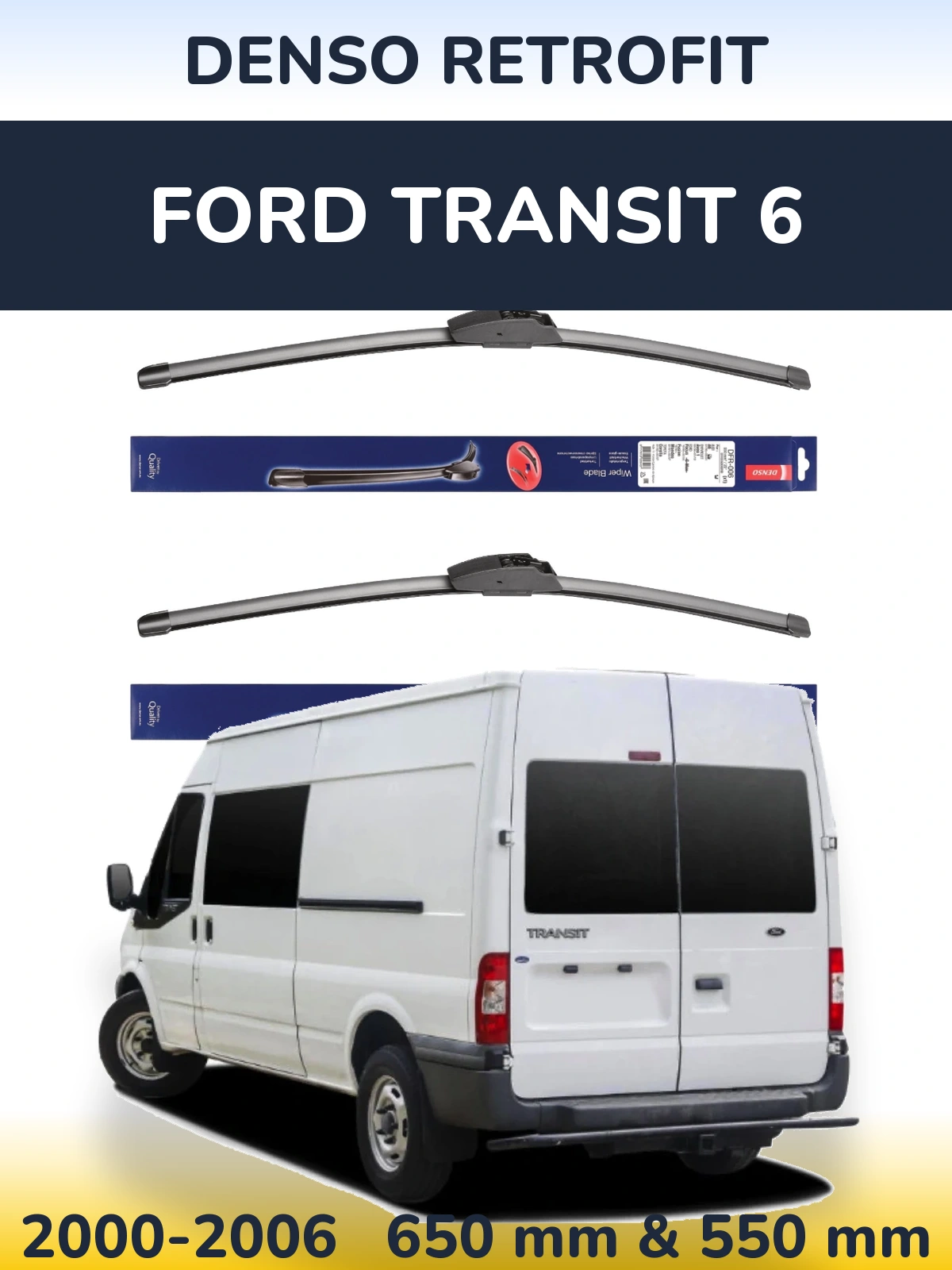 Torkarblad Denso Retrofit för Ford Transit 6