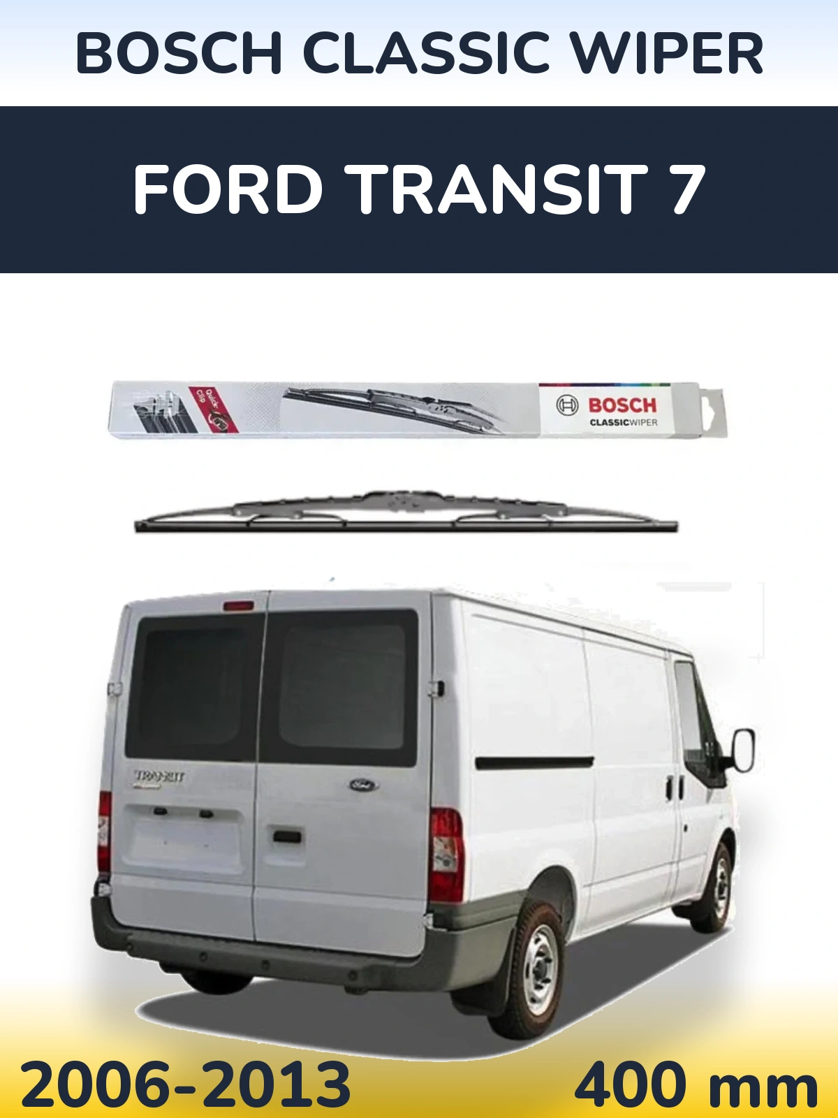 Задний дворник BOSCH Classic Wiper 400 мм для Ford Transit 7 2006-2013