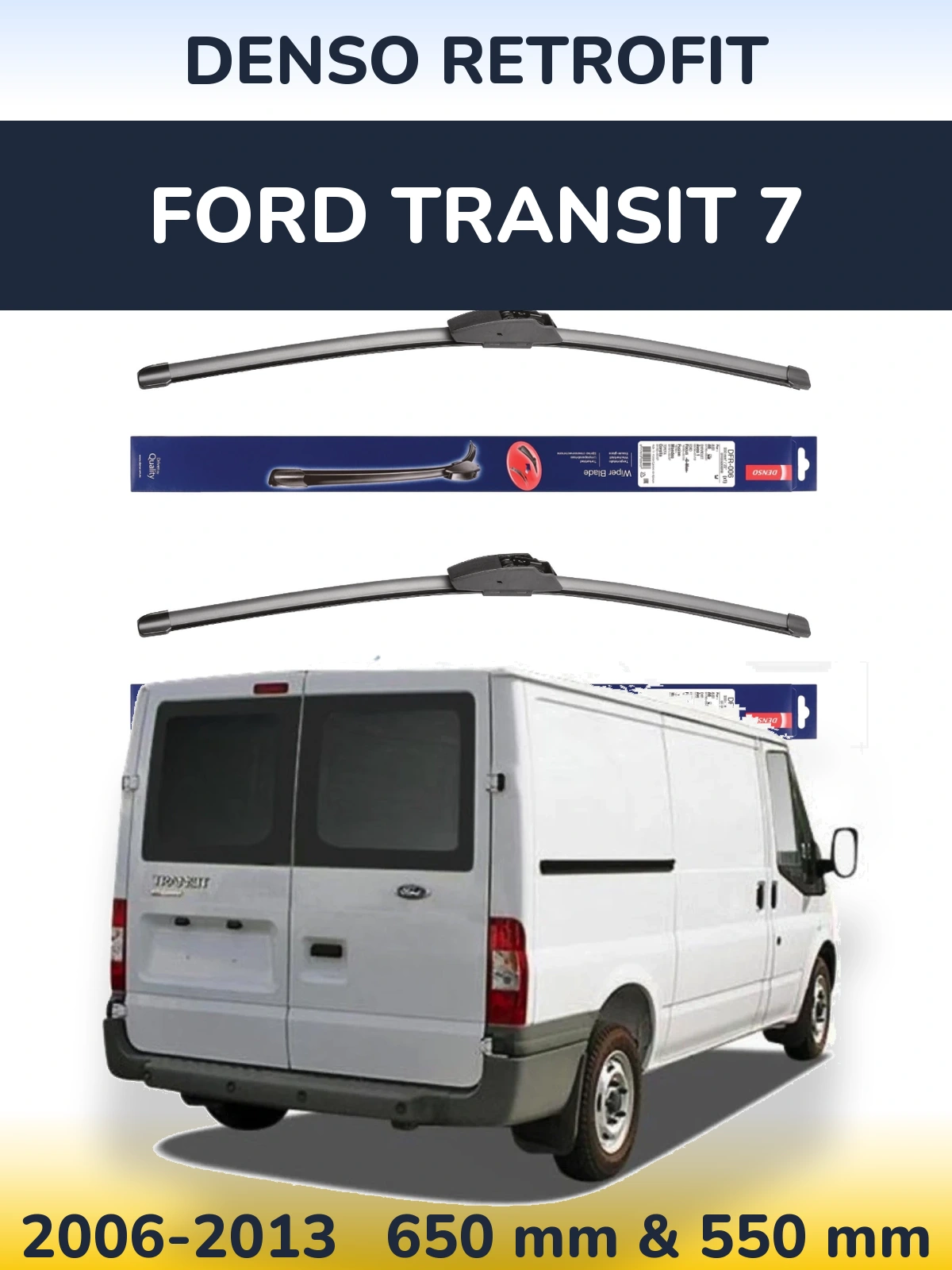 Torkarblad Denso Retrofit för Ford Transit 7