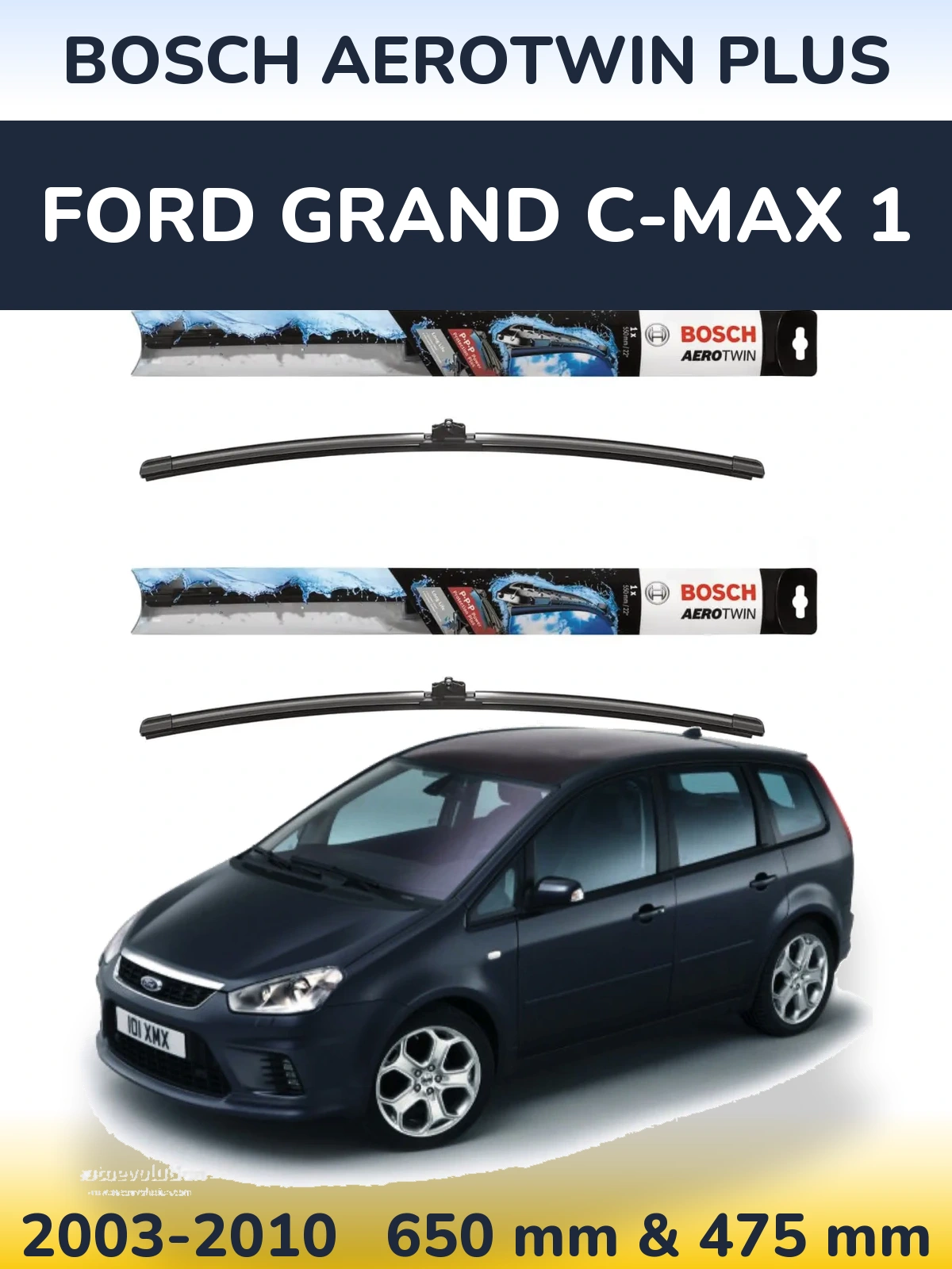 Torkarblad BOSCH AeroTwin Plus för Ford Grand C-MAX 1