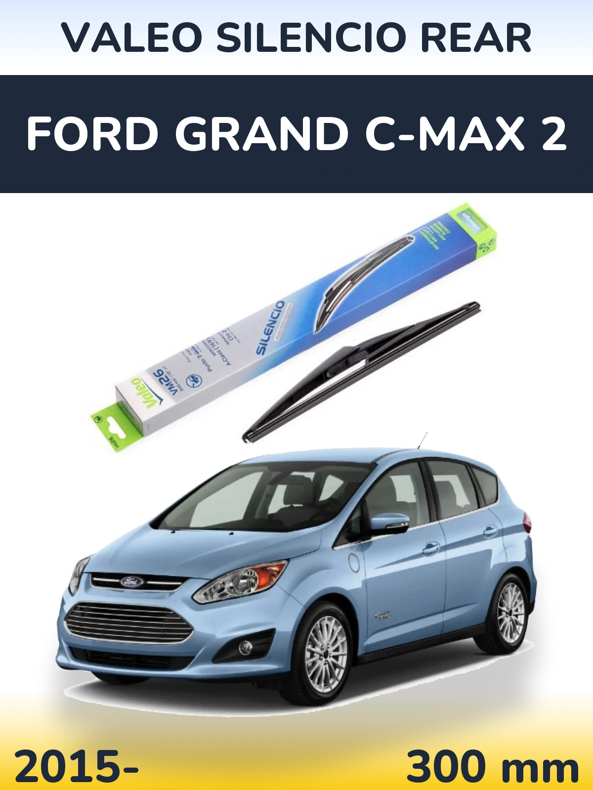 Torkarblad Valeo Silencio Rear för Ford Grand C-MAX 2