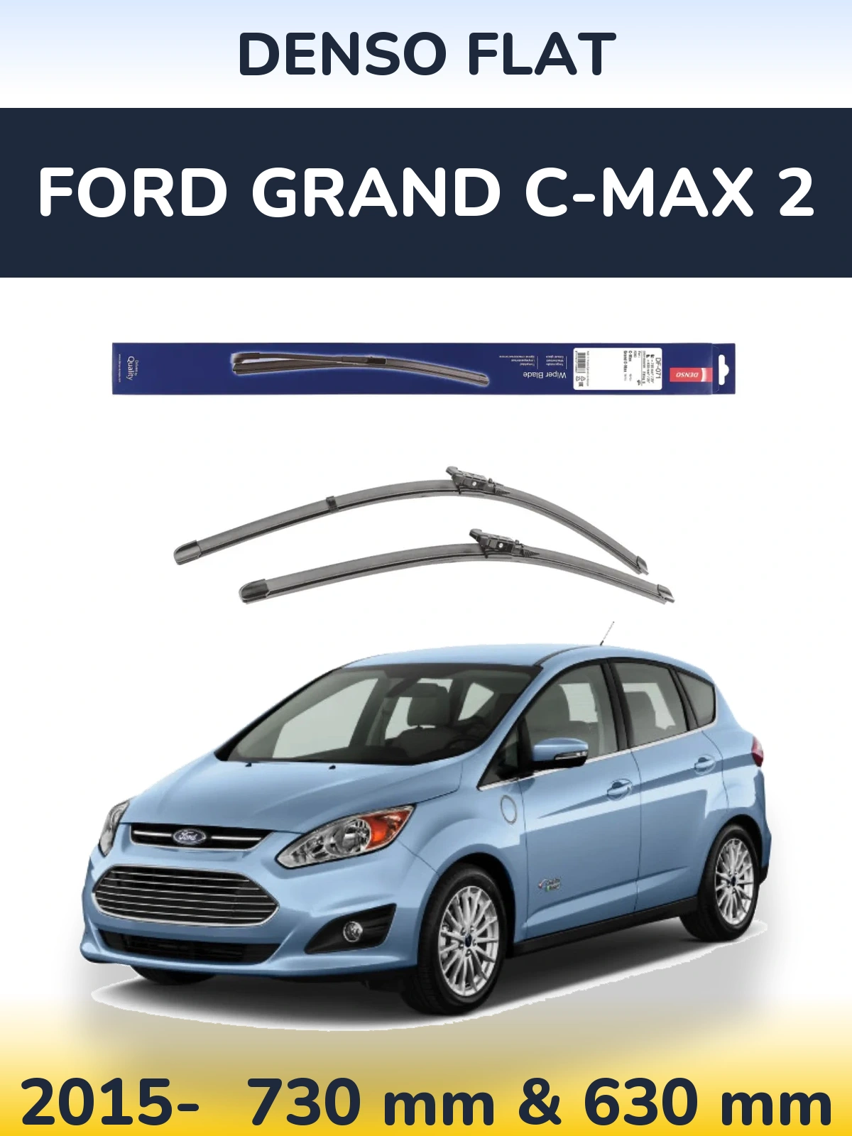 Torkarblad Denso Flat för Ford Grand C-MAX 2