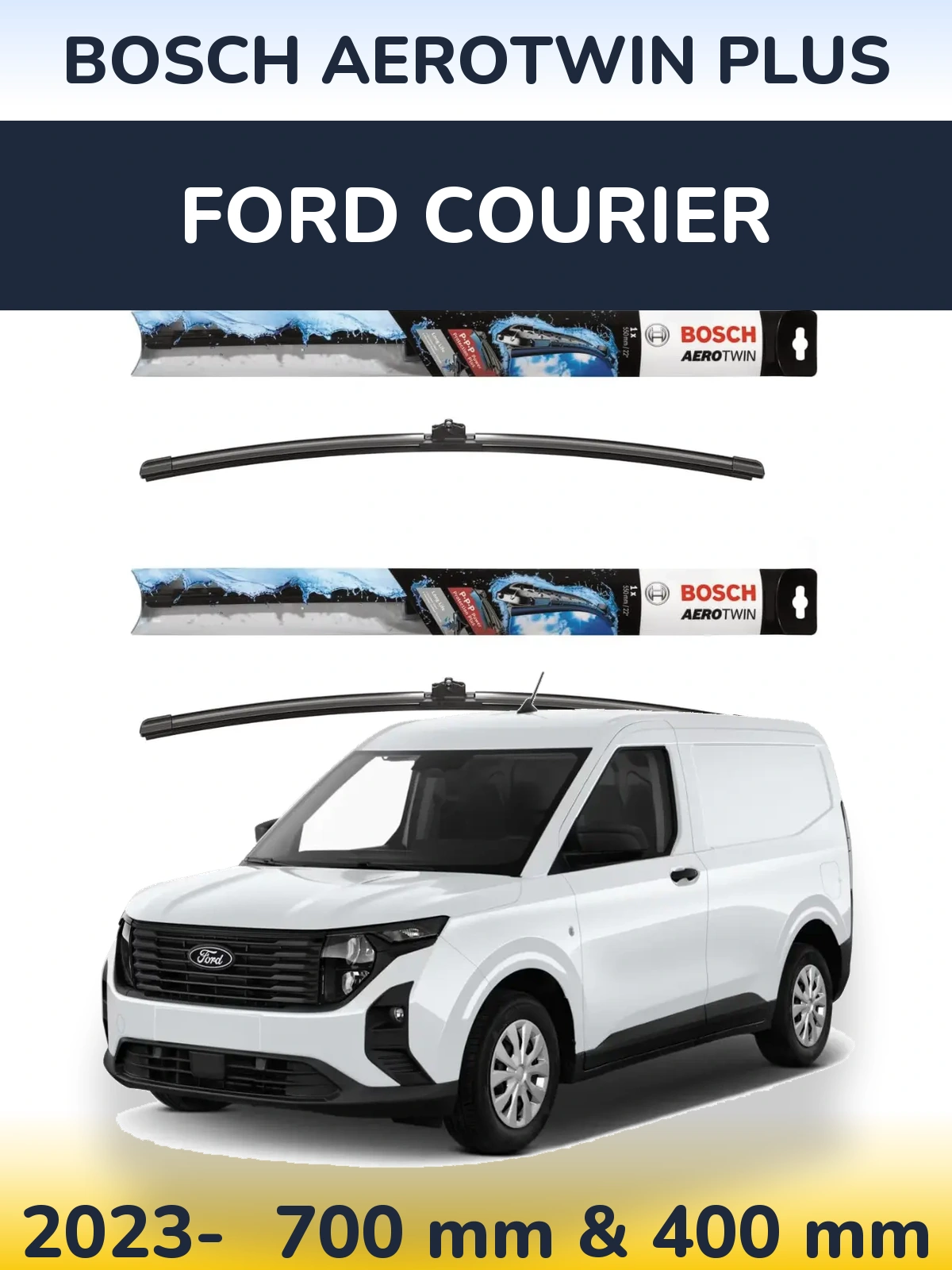 Torkarblad BOSCH AeroTwin Plus för Ford Courier