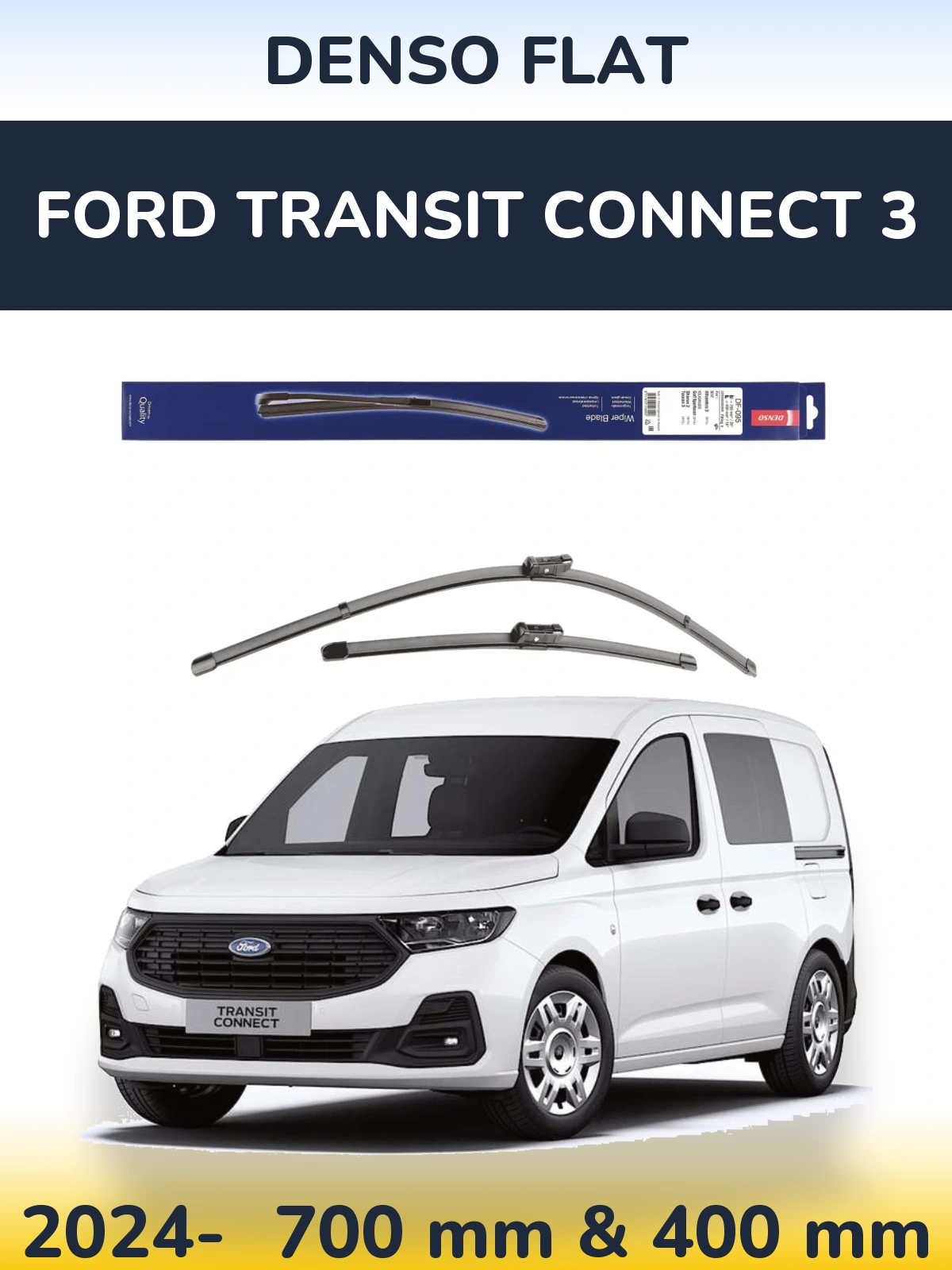 Torkarblad Denso Flat för Ford Transit Connect 3