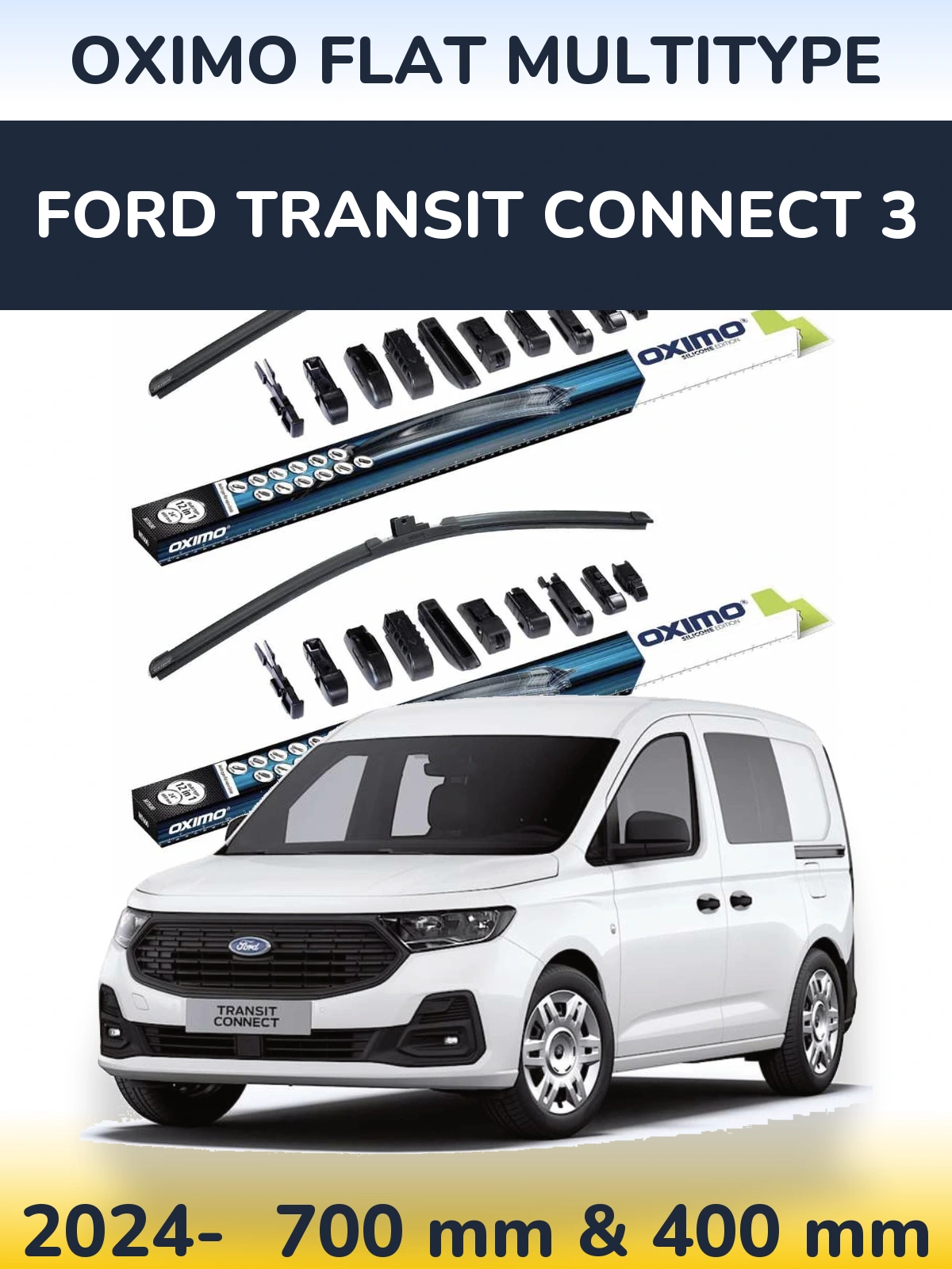 Torkarblad Oximo Flat MultiType för Ford Transit Connect 3