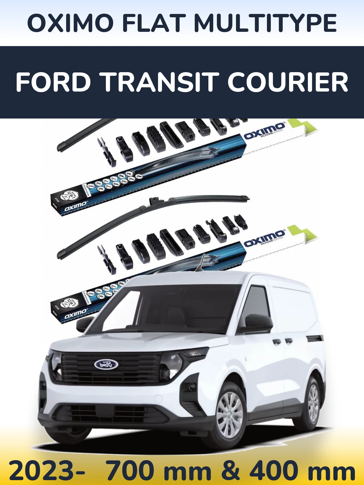 Torkarblad Oximo Flat MultiType för Ford Transit Courier