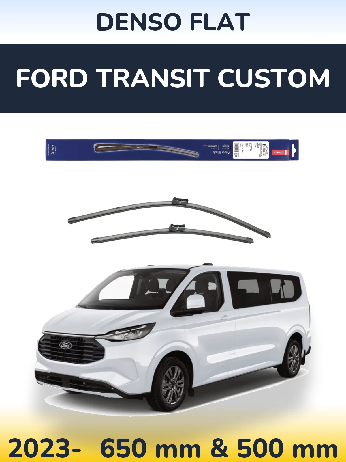Torkarblad Denso Flat för Ford Transit Custom