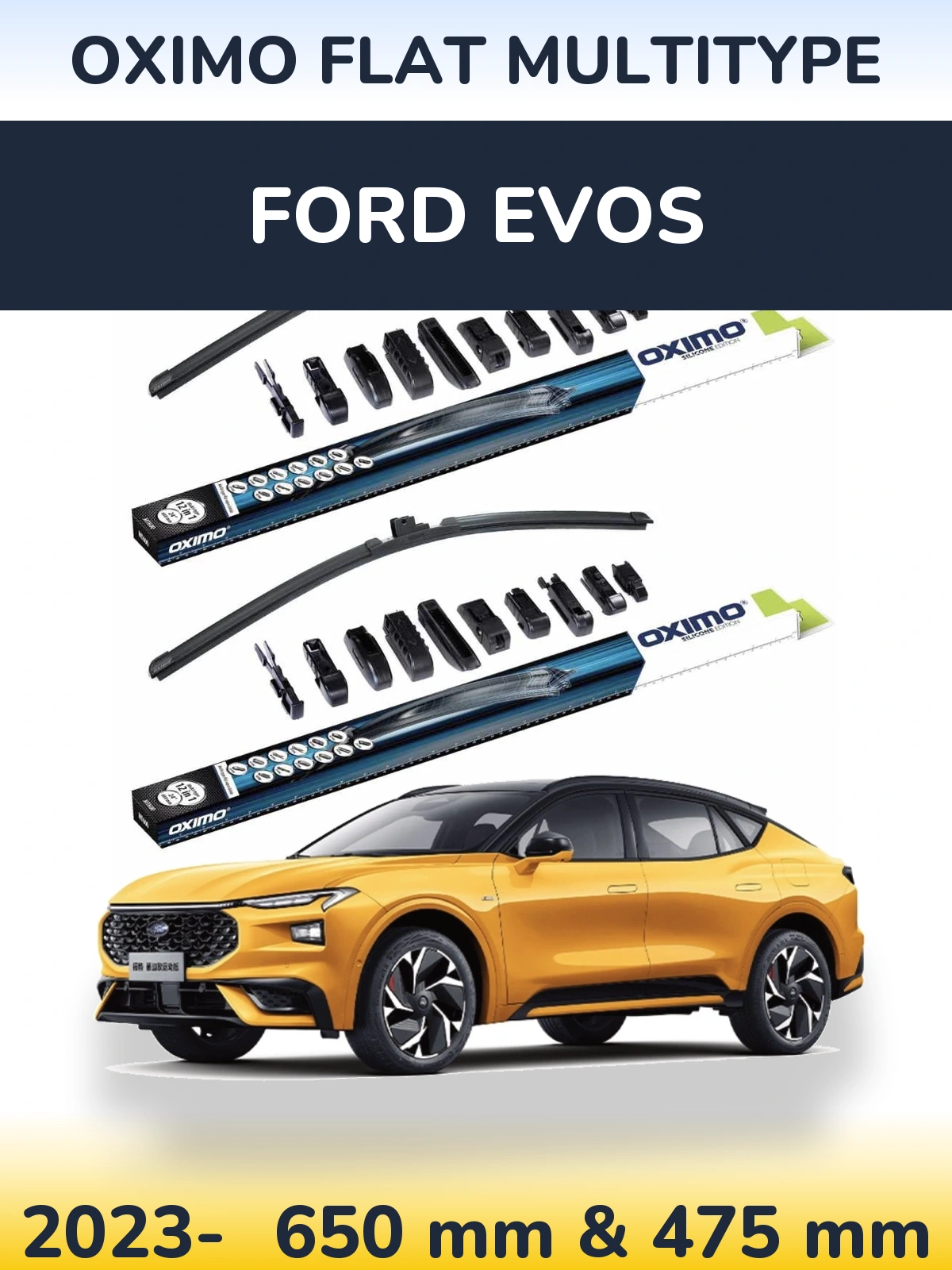 Torkarblad Oximo Flat MultiType för Ford Evos