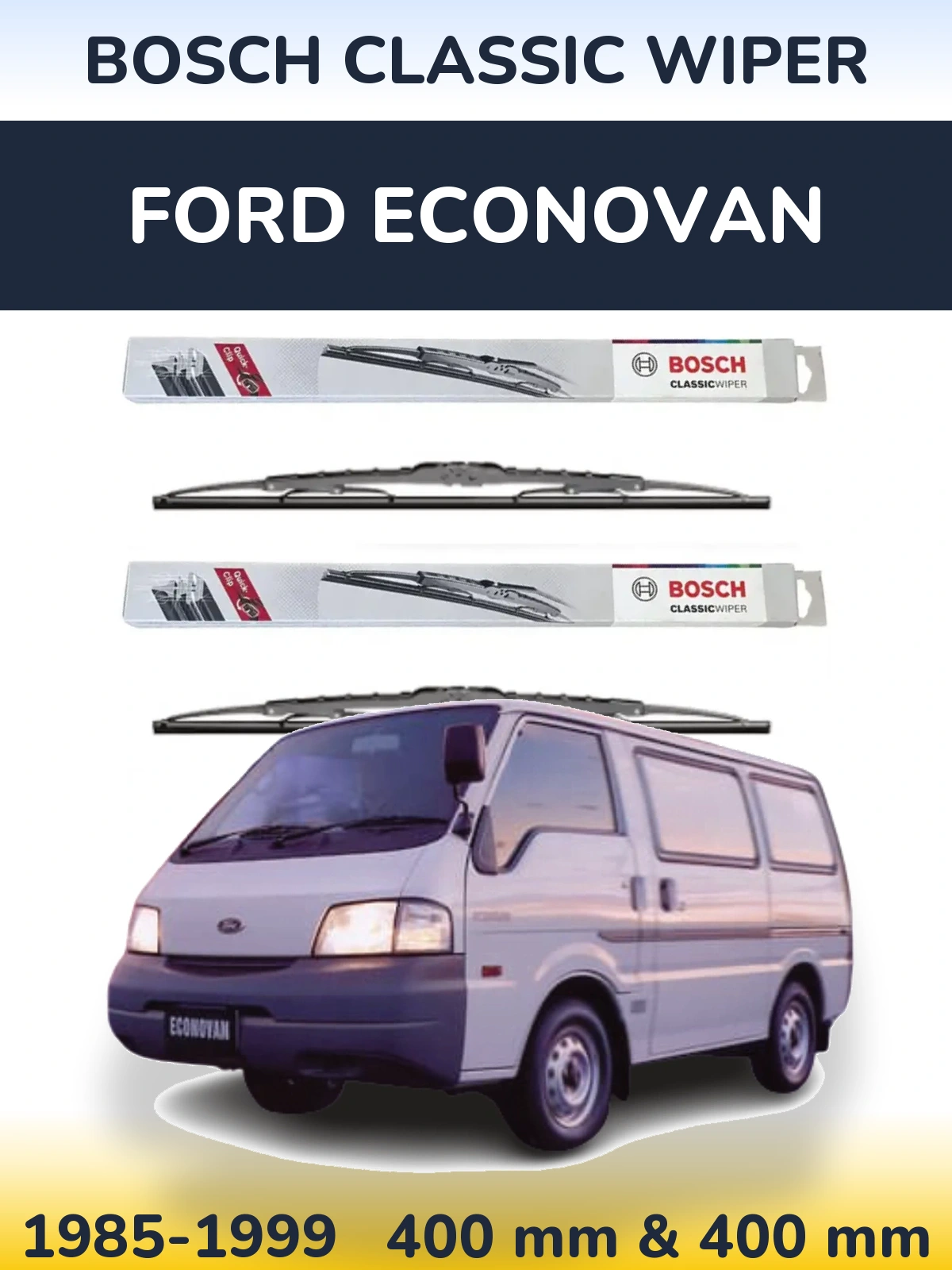 Torkarblad BOSCH Classic Wiper för Ford Econovan