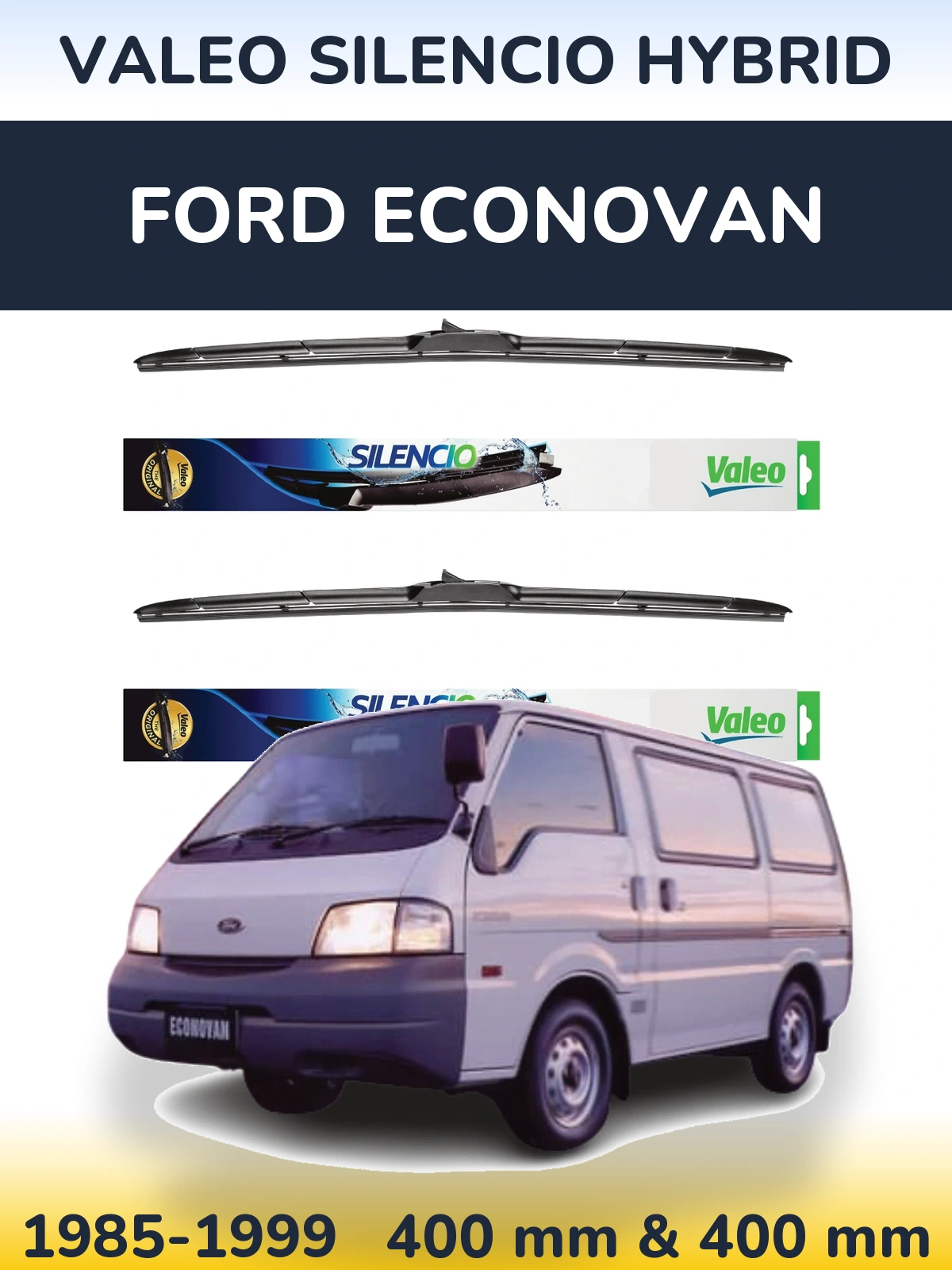Torkarblad Valeo Silencio Hybrid för Ford Econovan
