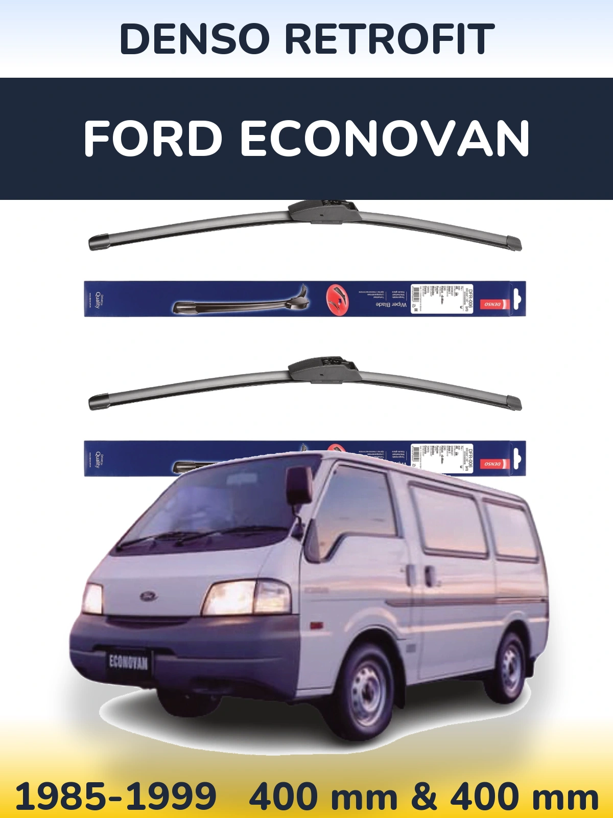 Torkarblad Denso Retrofit för Ford Econovan