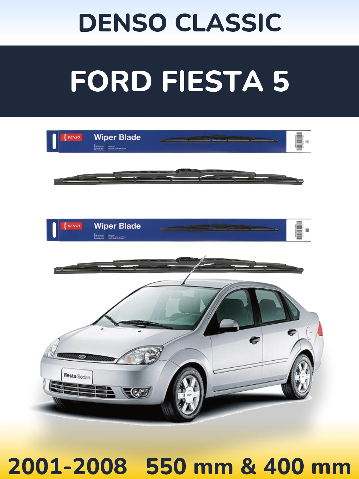 Torkarblad Denso Classic för Ford Fiesta 5