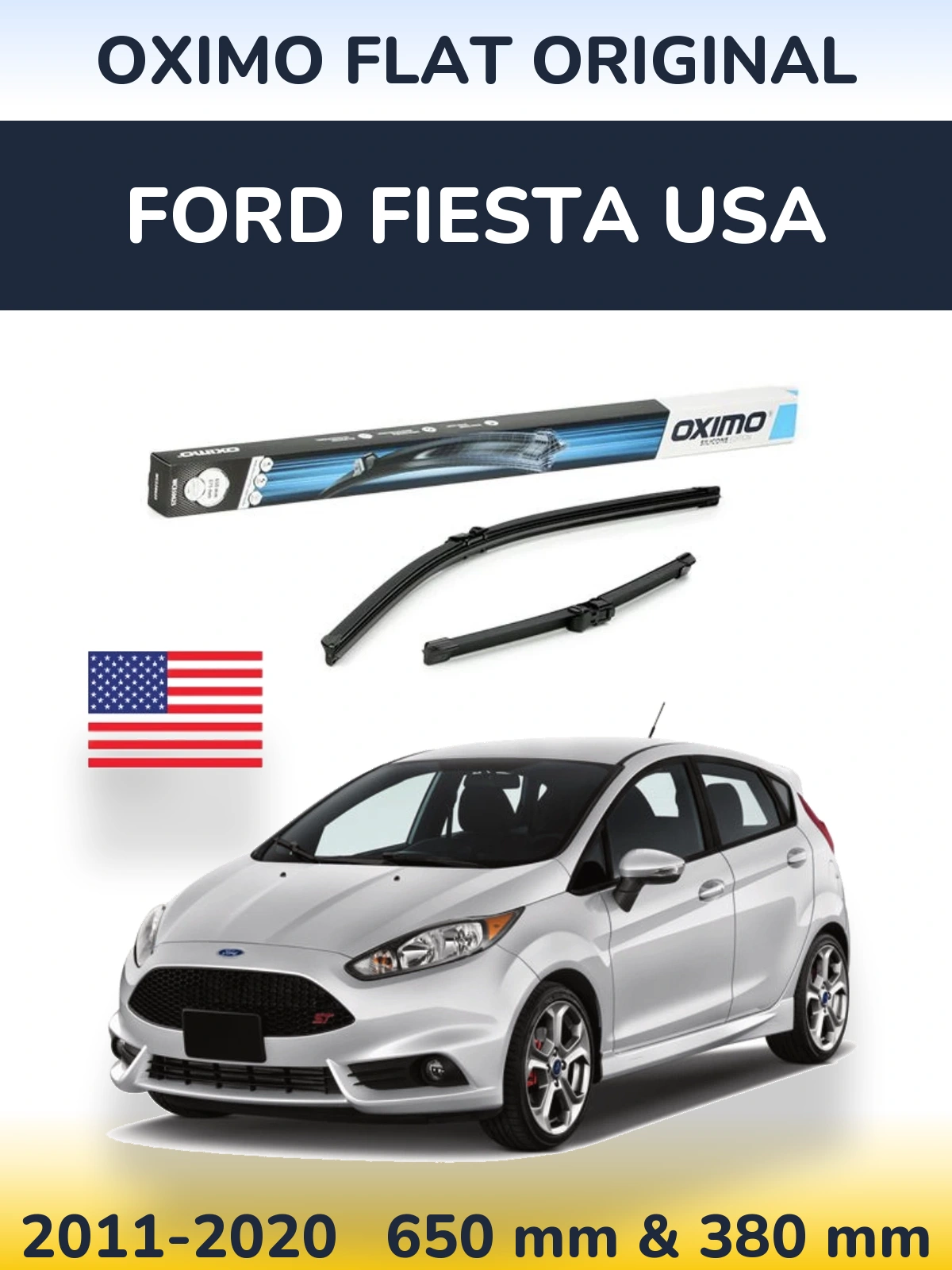 Torkarblad Oximo Flat Original för Ford Fiesta USA