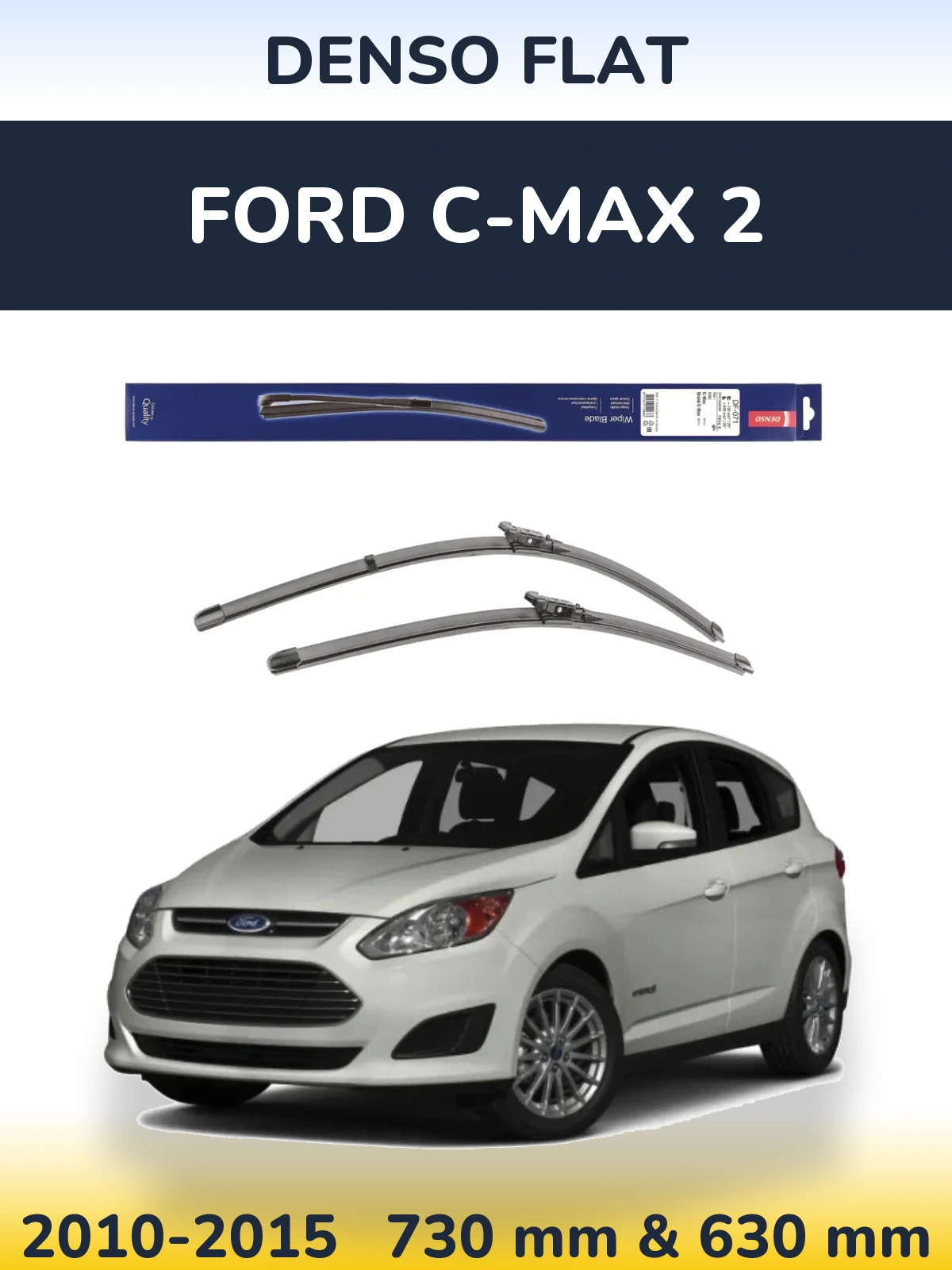 Torkarblad Denso Flat för Ford C-MAX 2