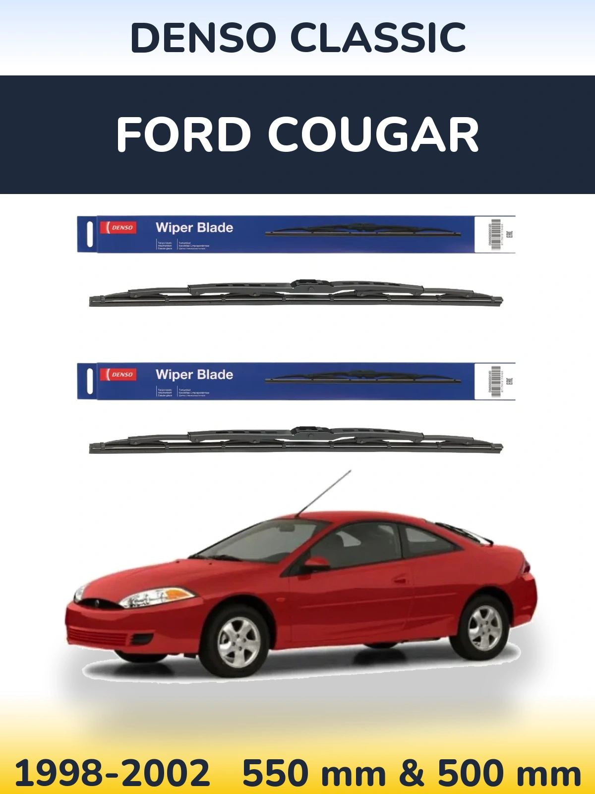 Torkarblad Denso Classic för Ford Cougar