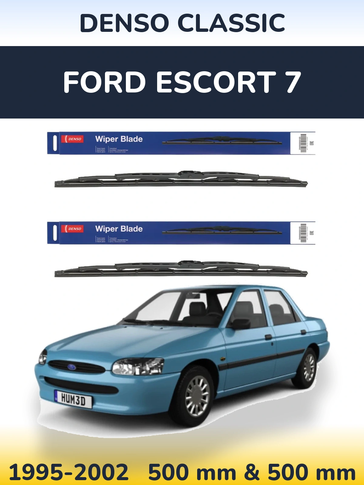 Torkarblad Denso Classic för Ford Escort 7