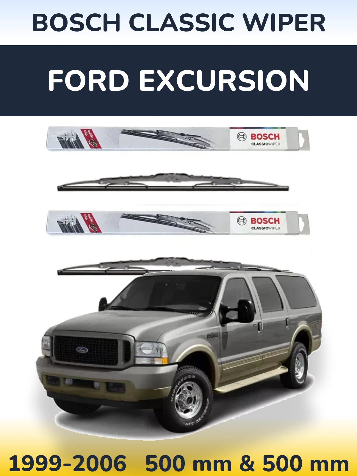 Torkarblad BOSCH Classic Wiper för Ford Excursion