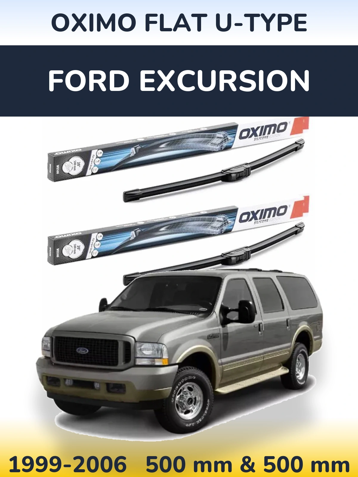 Torkarblad Oximo Flat U-type för Ford Excursion