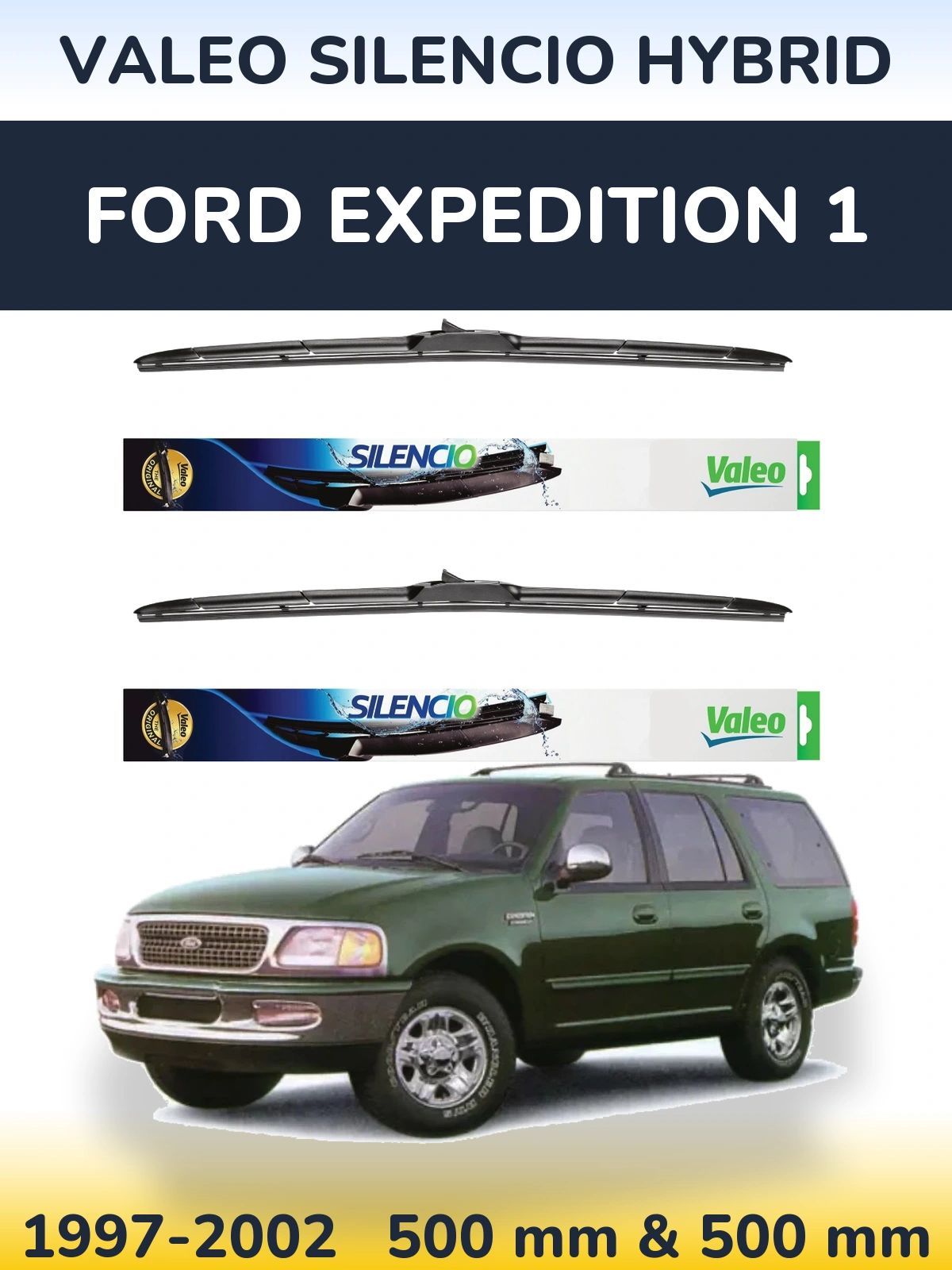 Torkarblad Valeo Silencio Hybrid för Ford Expedition 1